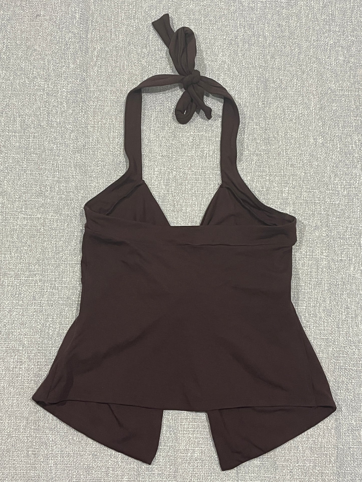 Supre Womens Brown Halter Crop Top Size Small