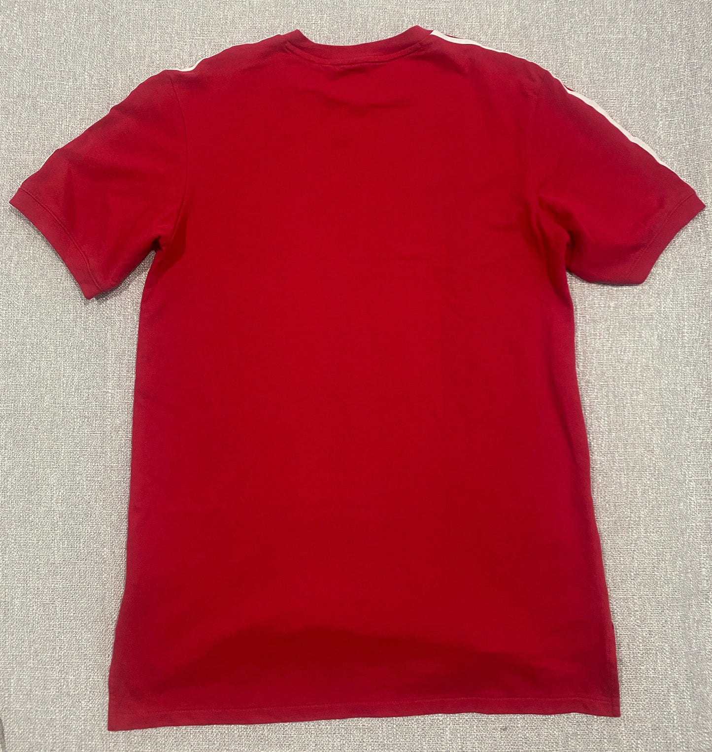 Adidas Originals Trefoil T-Shirt Womens Size 10 Red 3 Stripe Tee Dress