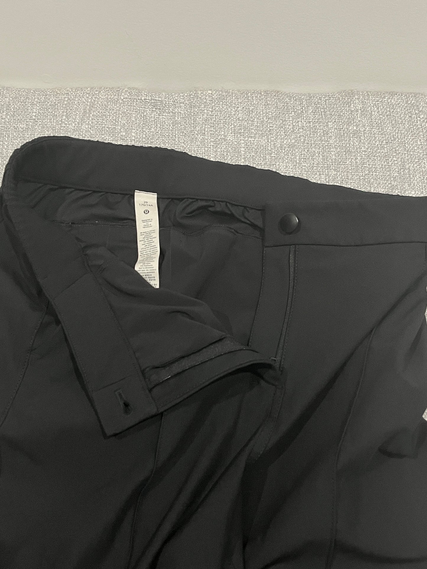 Lululemon Stretch Woven Jogger Pants Womens Size 29 Black Athletic Casual
