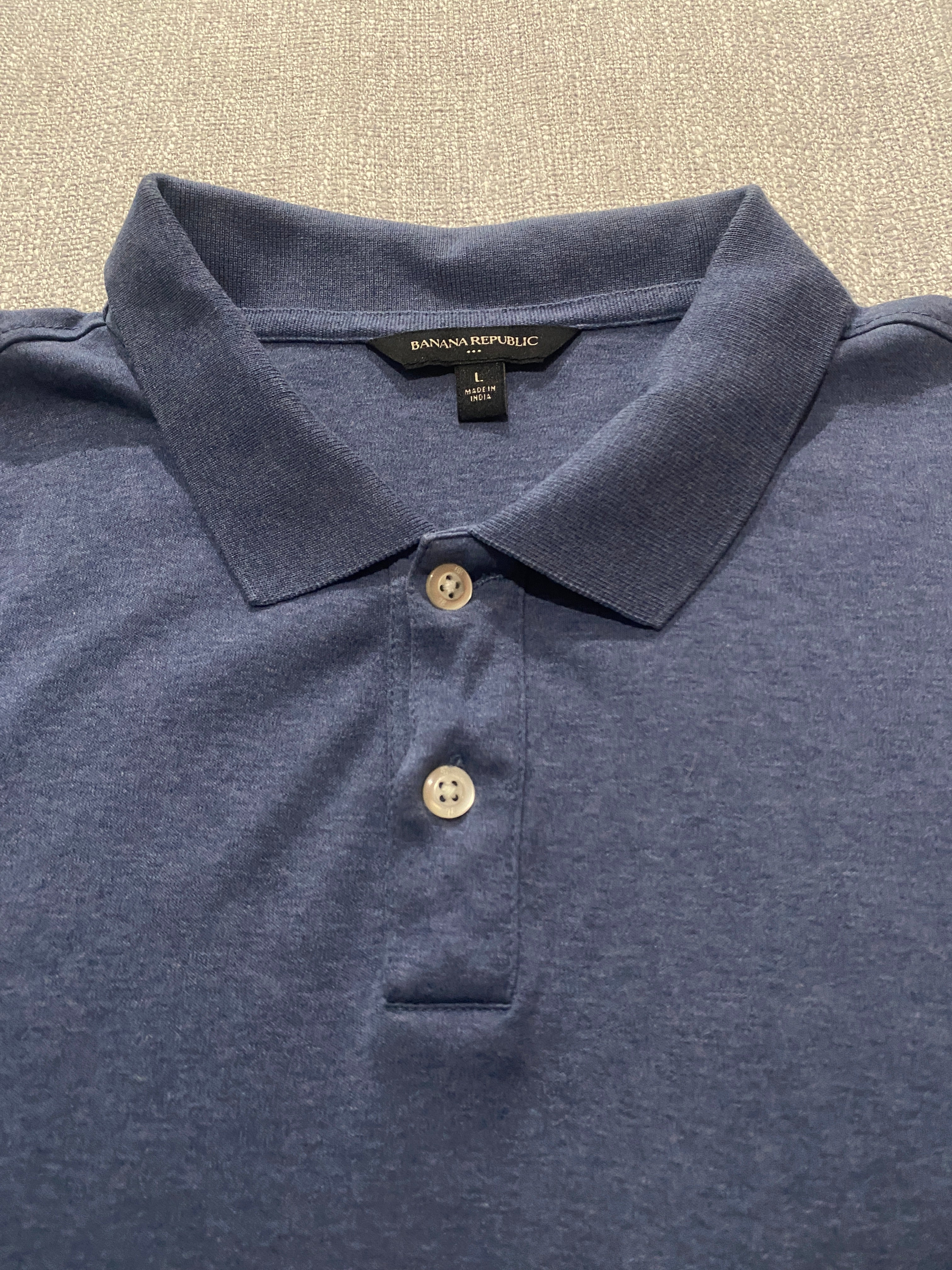 Banana Republic Mens Blue Polo Shirt