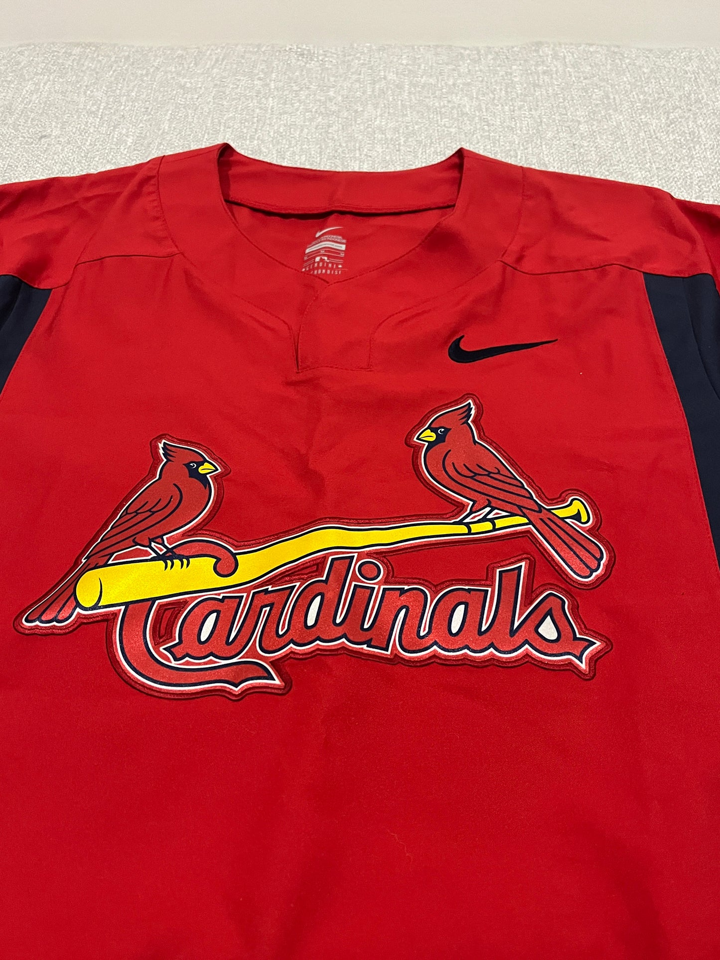 Nike St Louis Cardinals MLB Pullover Jacket Windbreaker Red Mens Medium