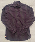 Ben Sherman Purple Striped L/S Shirt