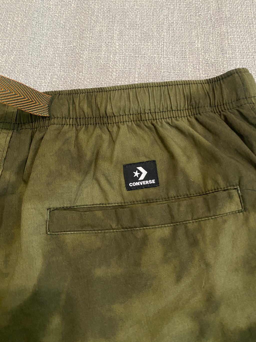 Converse Men's Cargo Shorts in Olive Green