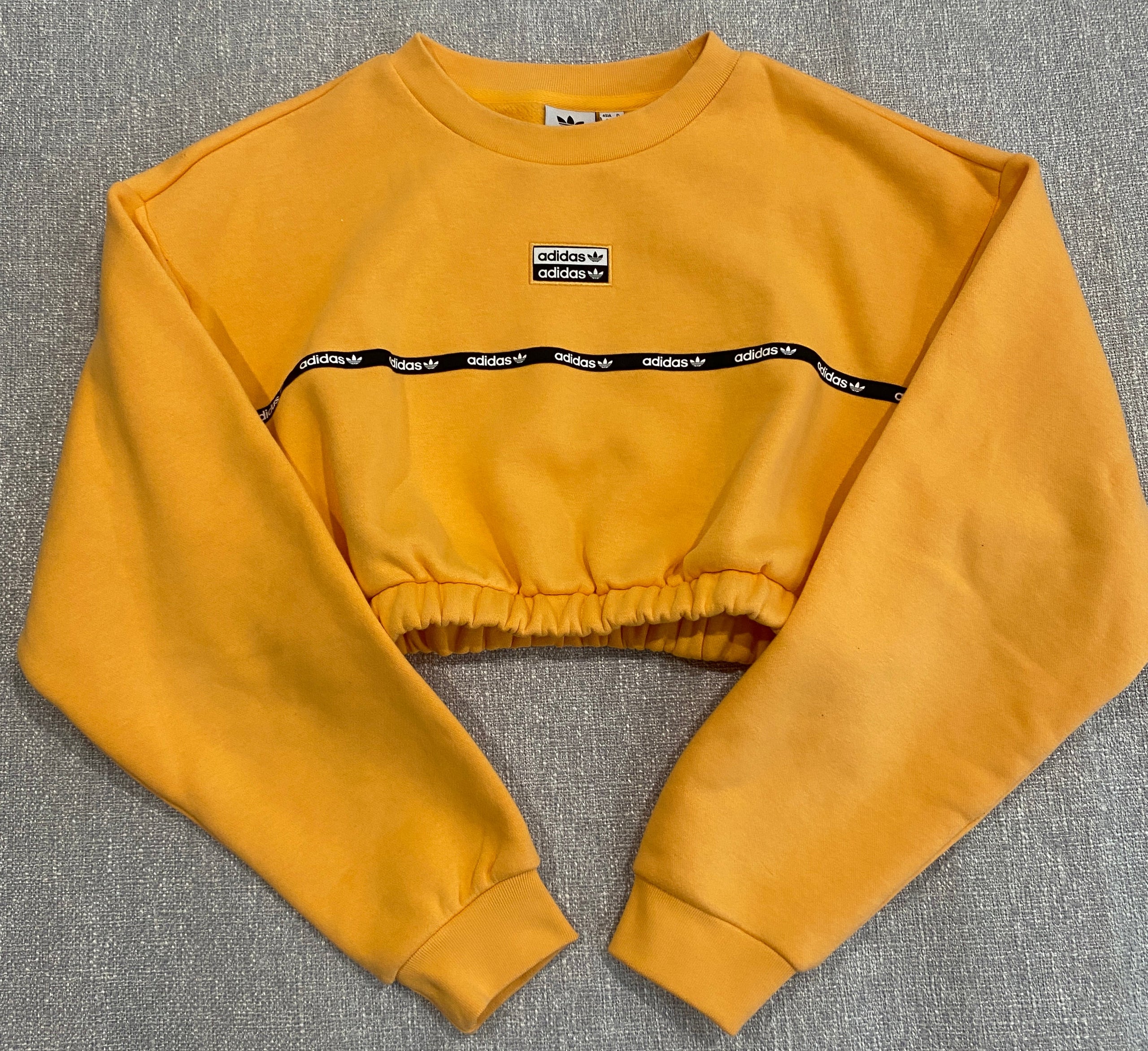 Adidas Originals Micro Tape Crop Crew Sweatshirt