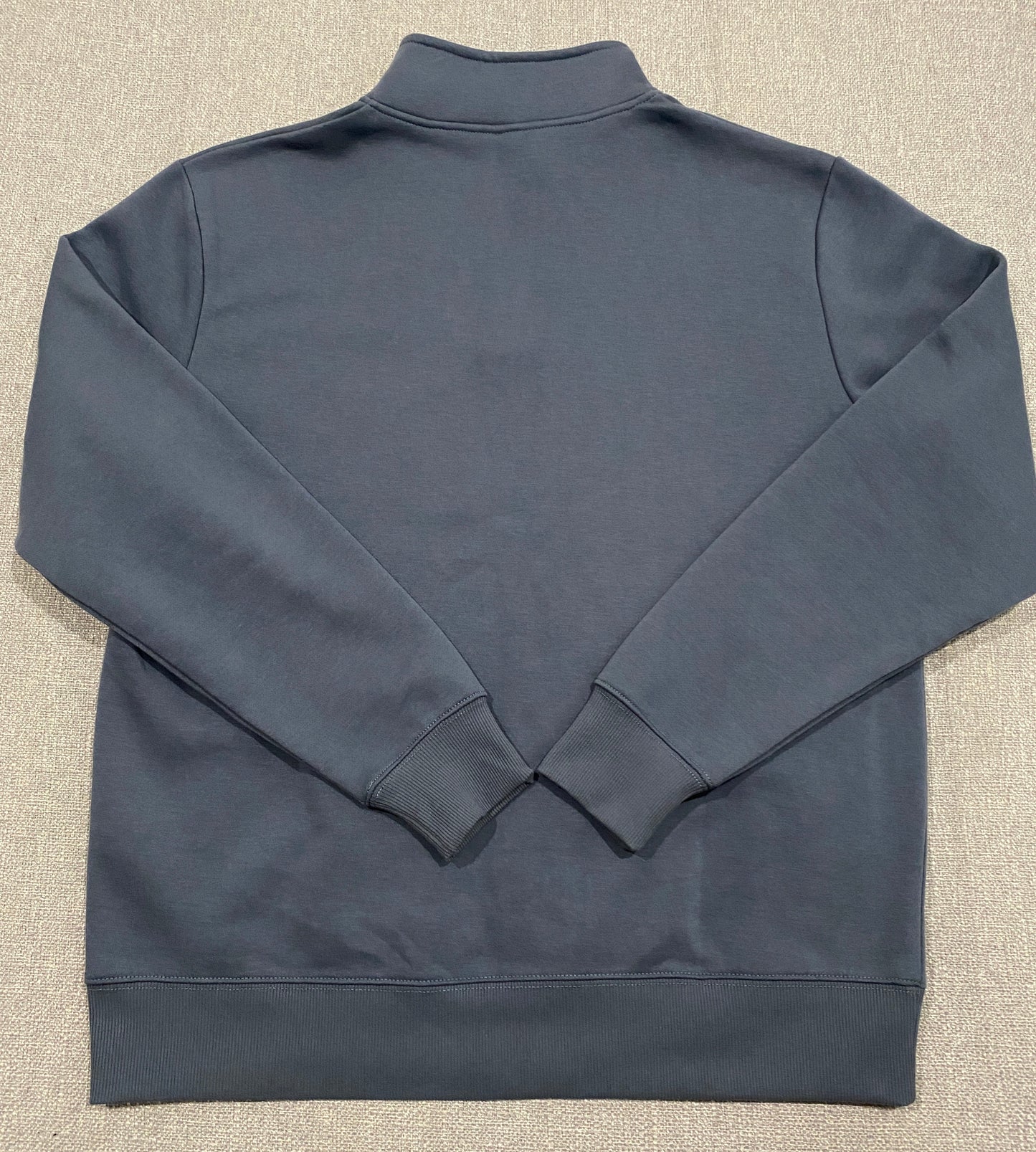 Russell Athletic Quarter Zip Sweatshirt Mens Medium Grey Pullover Fleece Jumper