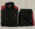 Adidas Essentials Performance Black Track Jacket & Pants