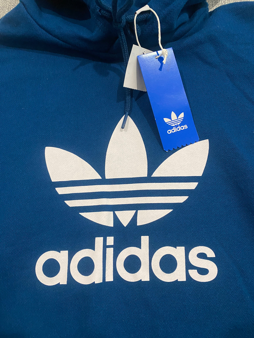 Adidas Originals Trefoil Logo Blue Hoodie