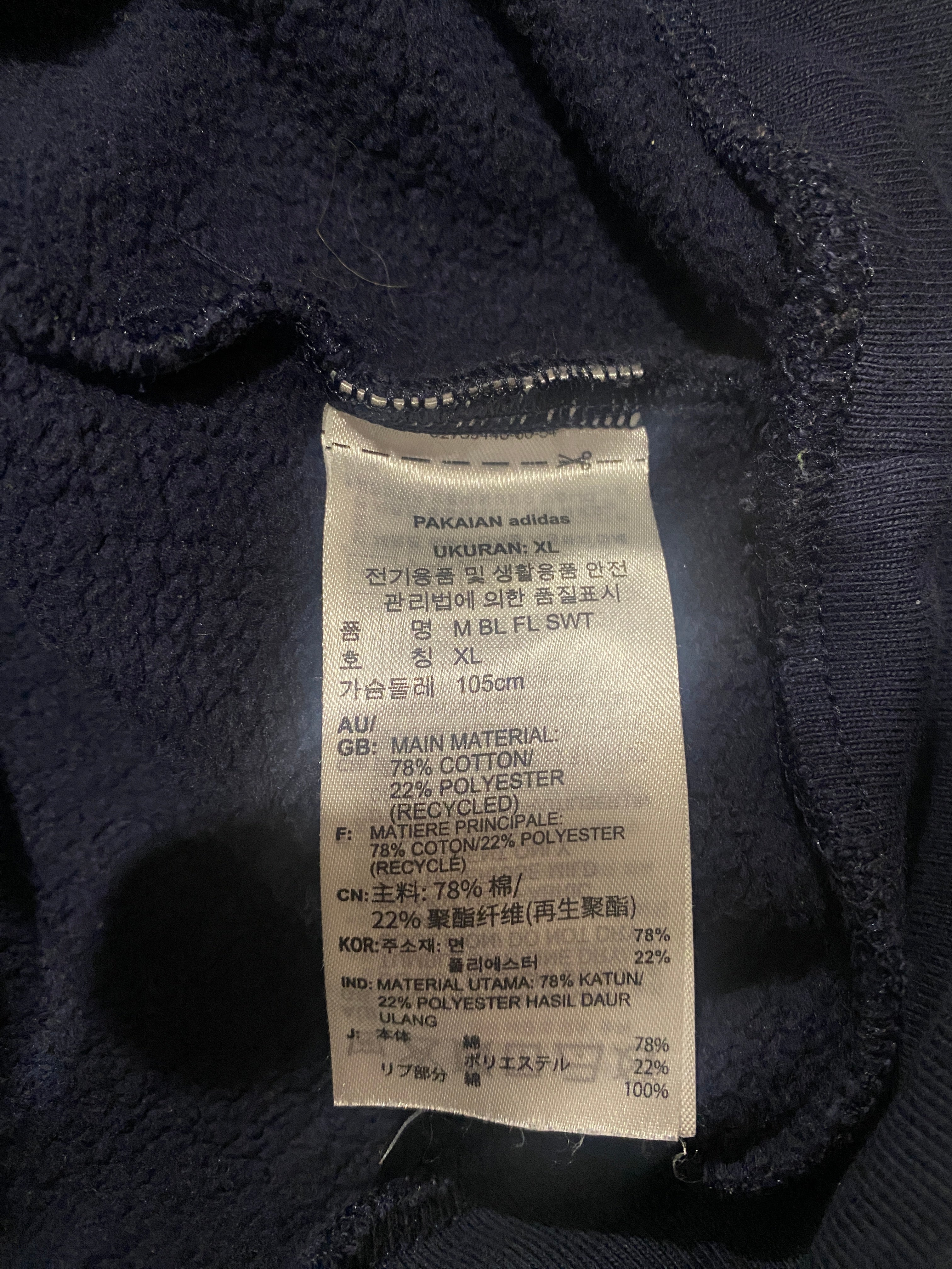 Adidas Navy Blue Logo Sweatshirt