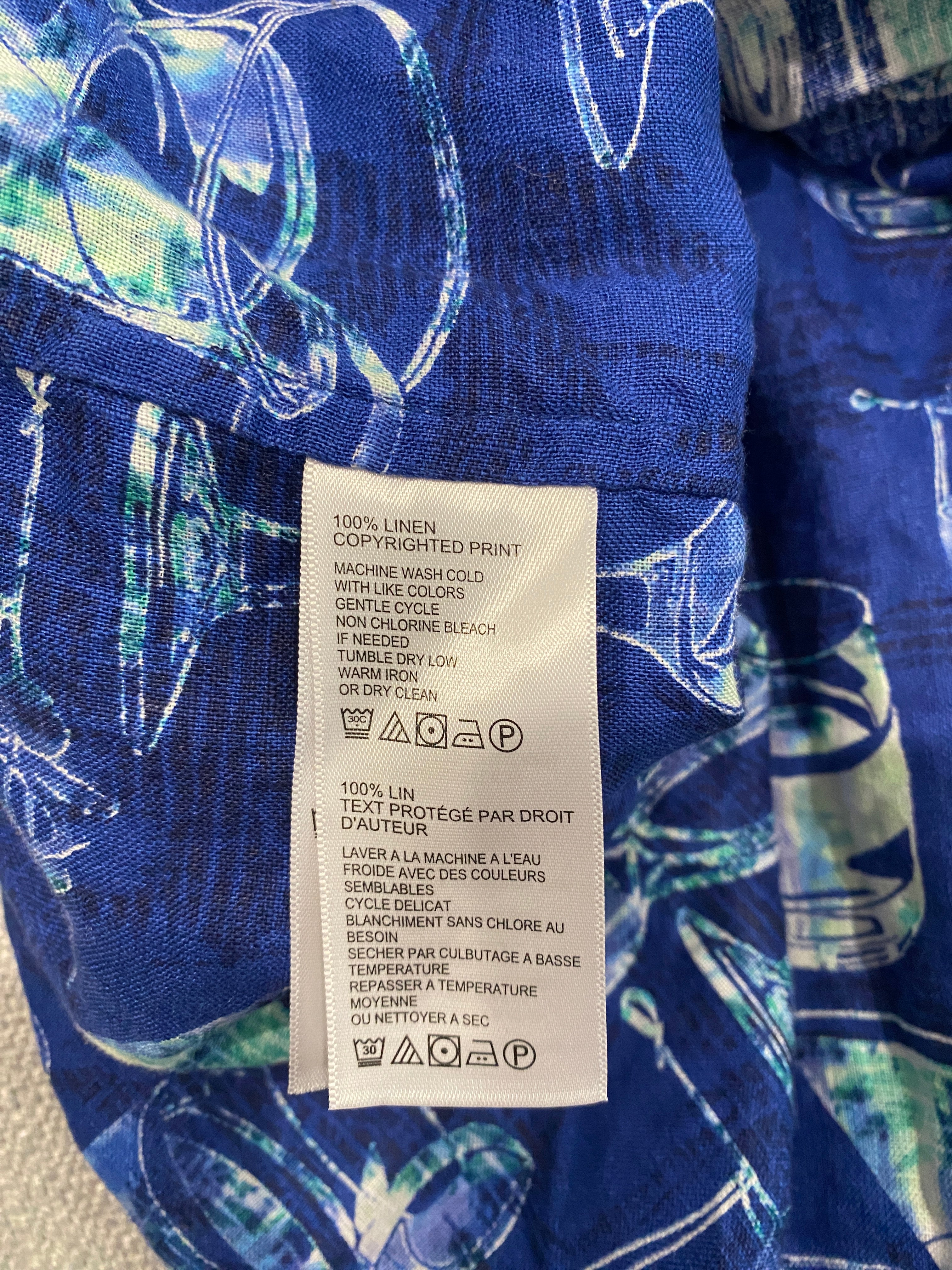 Tommy Bahama Linen Cocktail Print S/S Shirt