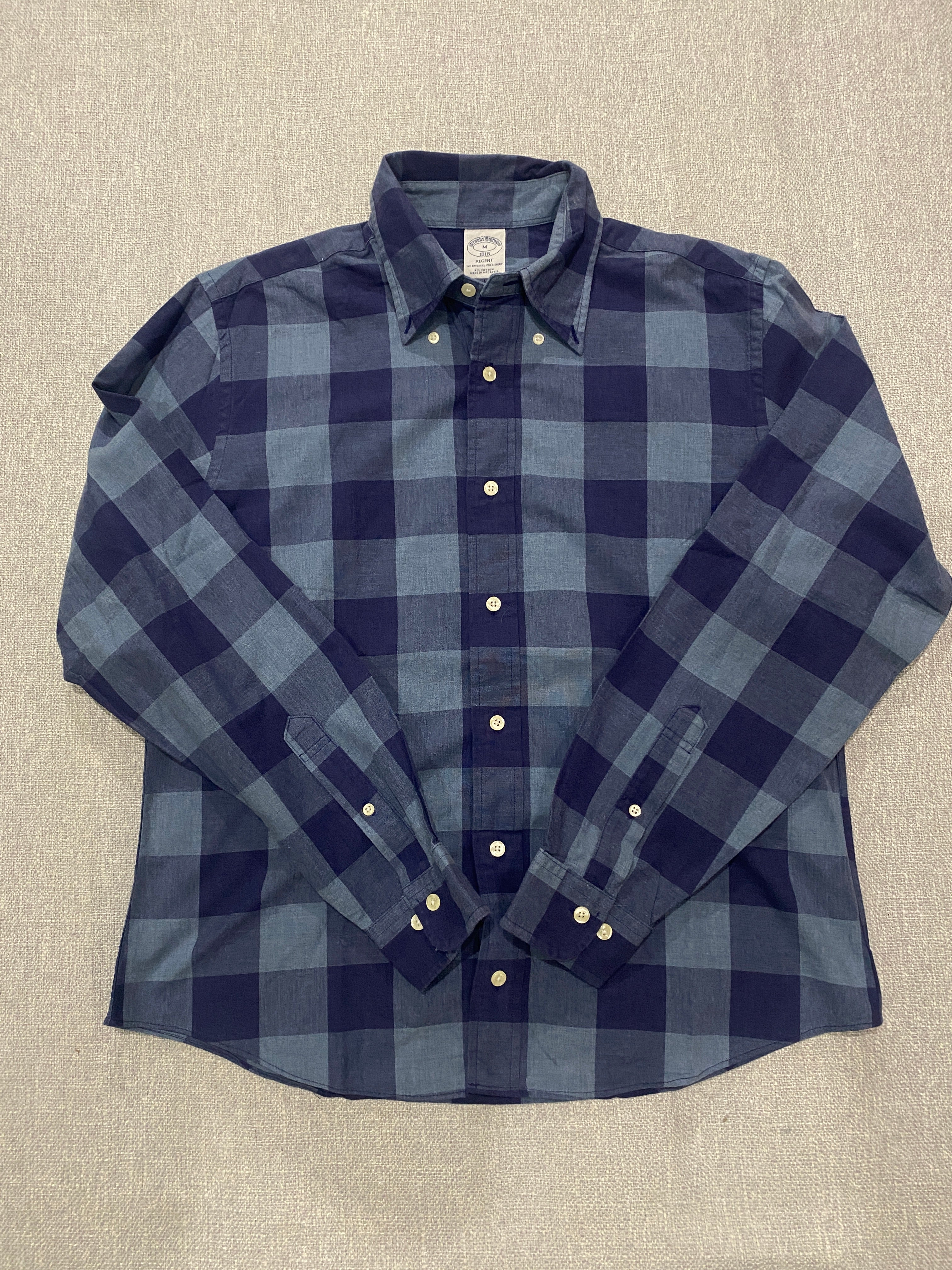 Brooks Brothers Regent Blue Checkered Shirt