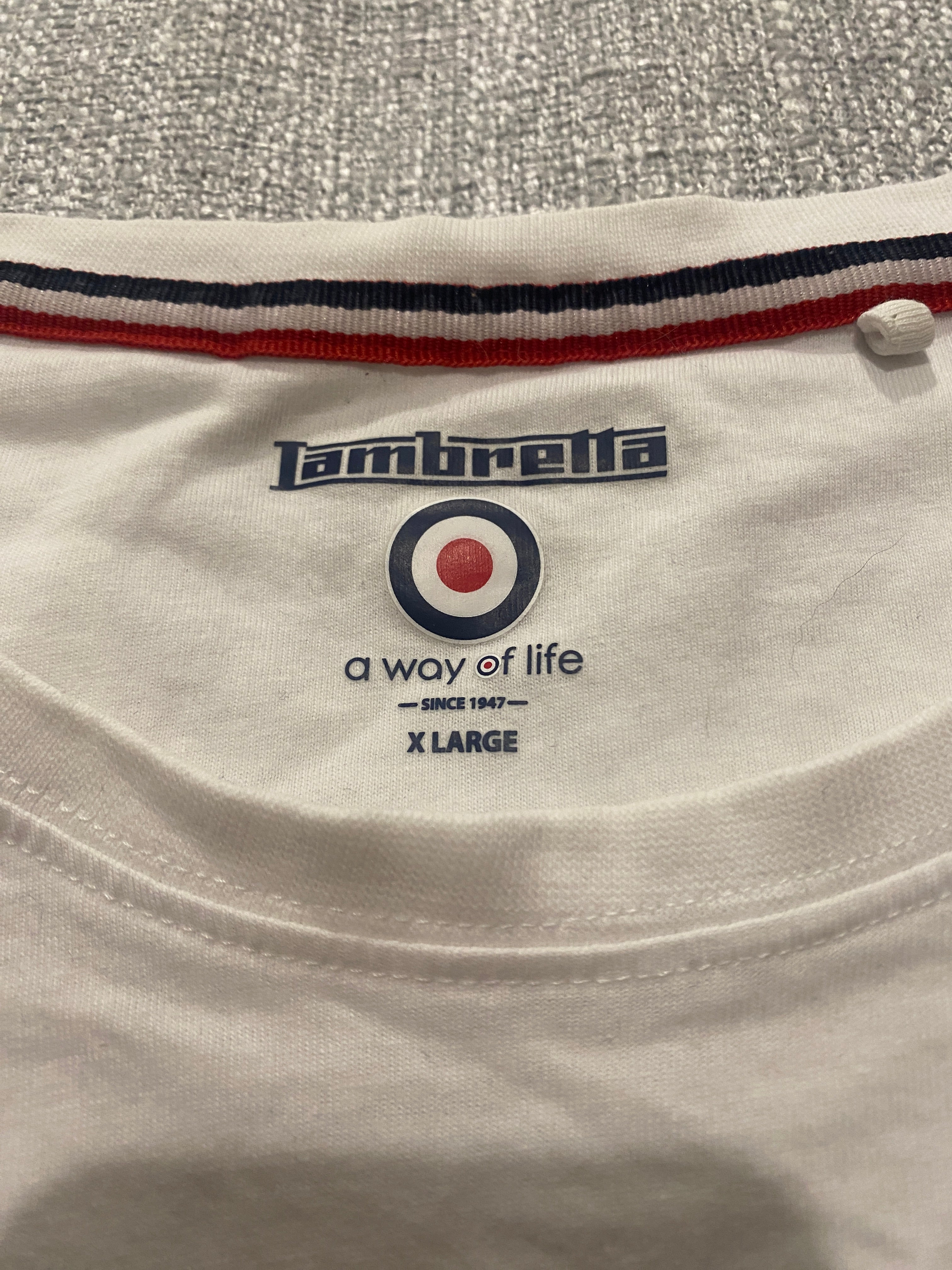 Lambretta Graphic White Tee