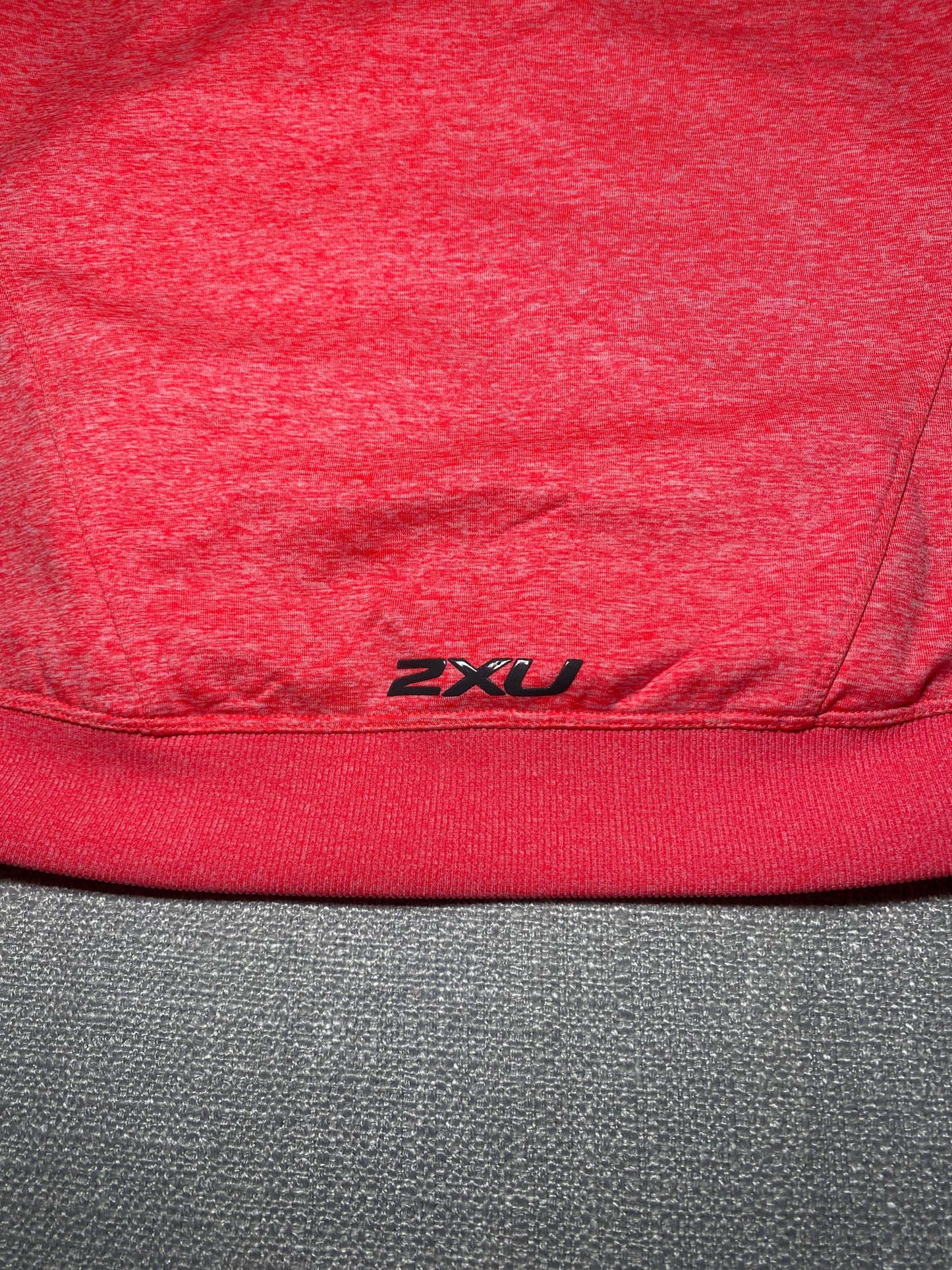 2XU Sleeveless Hoodie Womens Small Red Zip Training Vest Activewear
