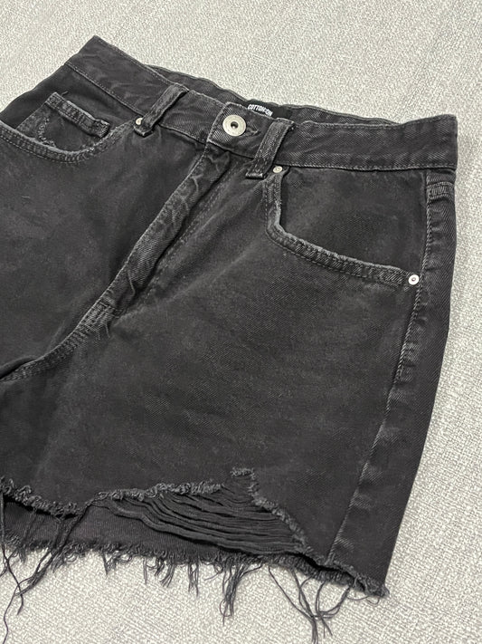 Cotton On Womens Black Denim Shorts size 10