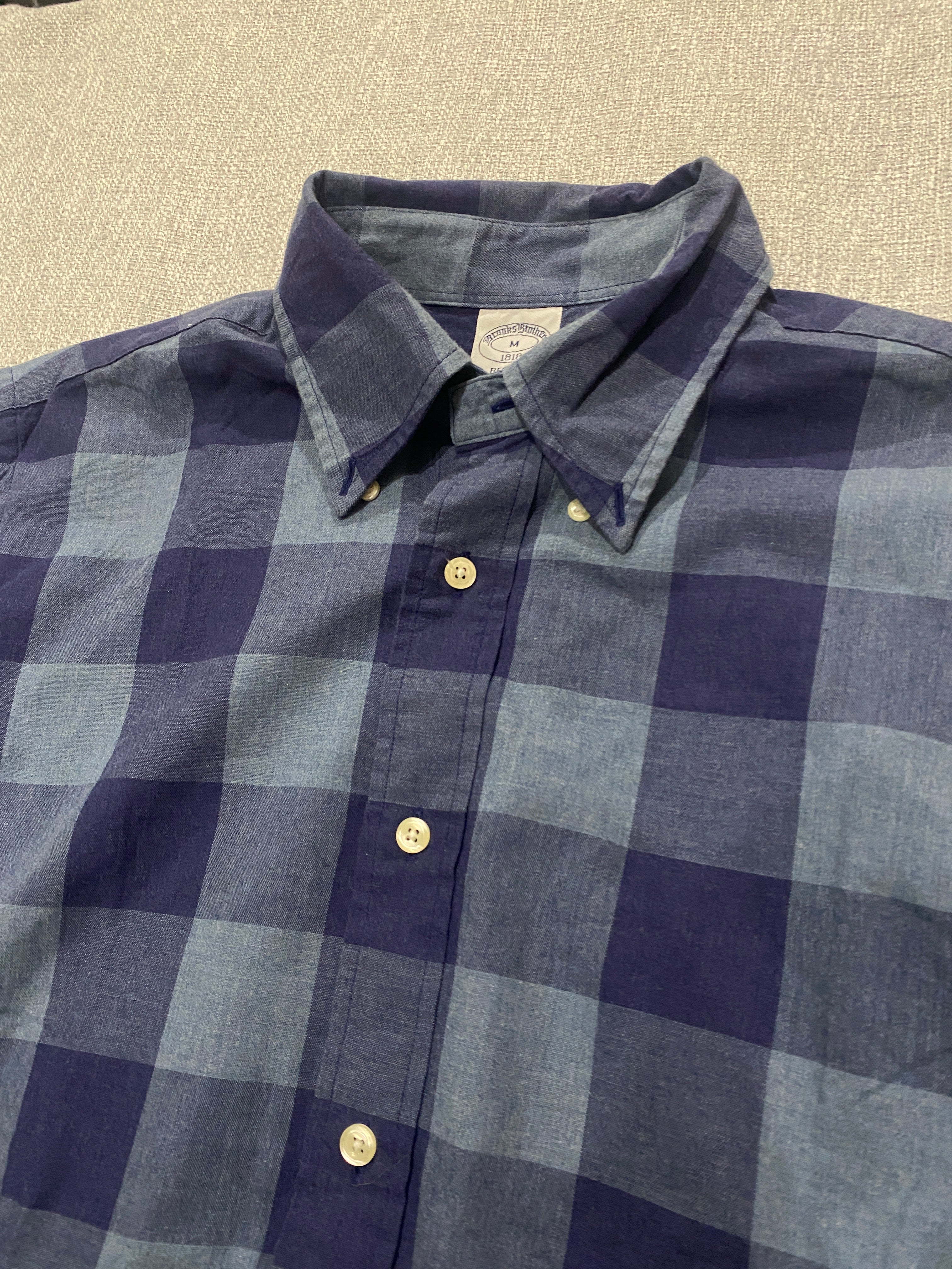 Brooks Brothers Regent Blue Checkered Shirt