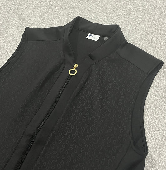 Greg Norman Shark Ladies Golf Vest XXL Black Full Zip Stretch