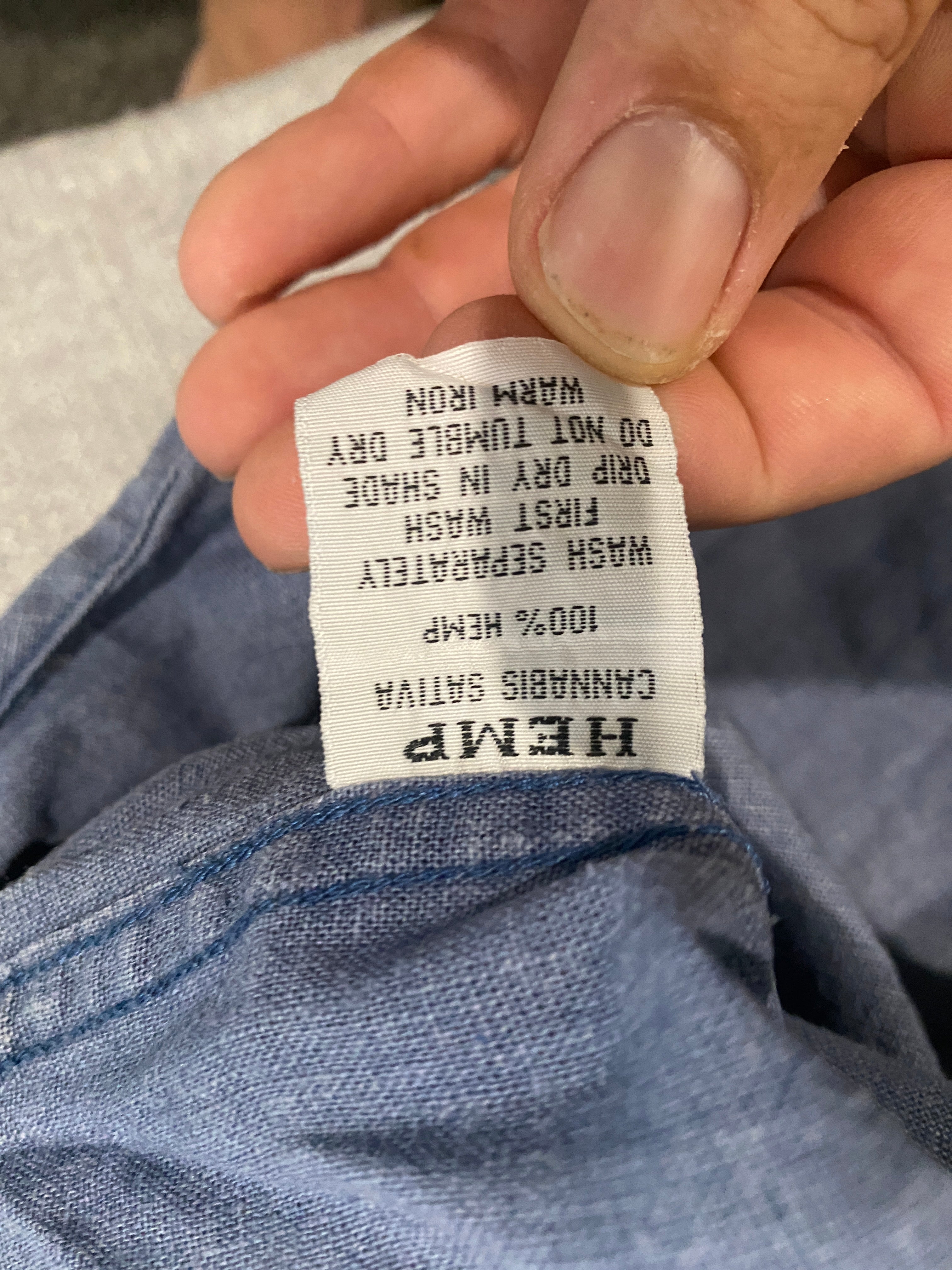 Hemp Long Sleeve Button-Up Shirt