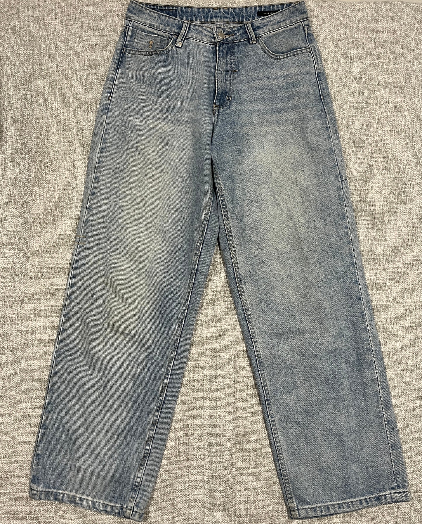 Thrills Billie Low Jeans Womens AU 8 Blue Wide Leg Denim Jeans W29