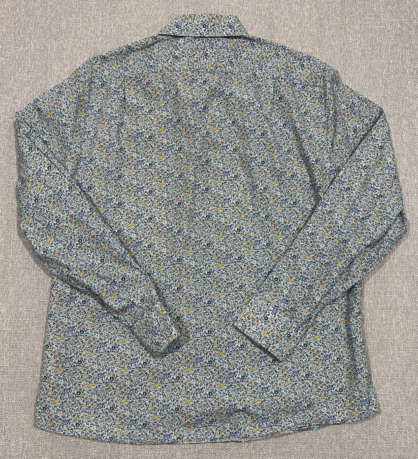 Charles Tyrwhitt Shirt Mens Large Floral Slim Fit Button Up Long Sleeve Cotton