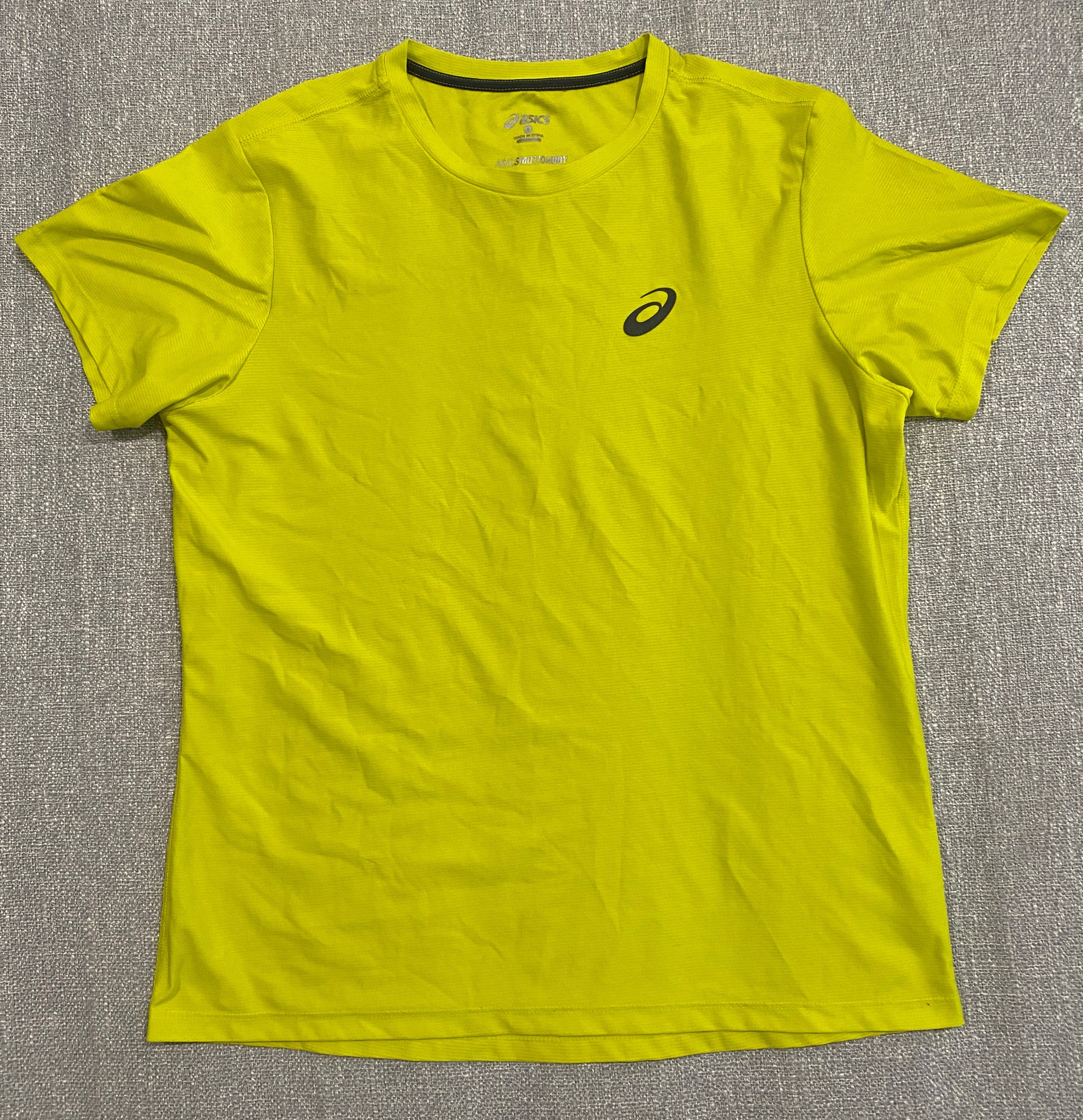 Asics MotionDRY Yellow Running Tee