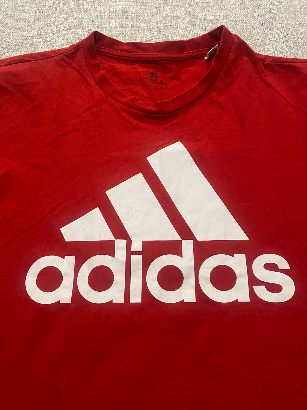 Adidas Red Logo Tee