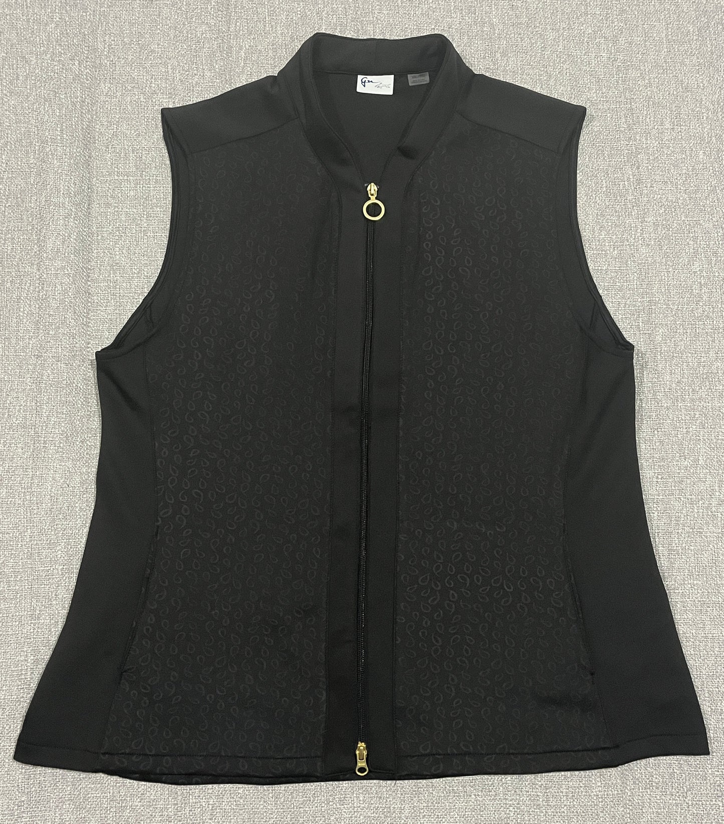 Greg Norman Shark Ladies Golf Vest XXL Black Full Zip Stretch