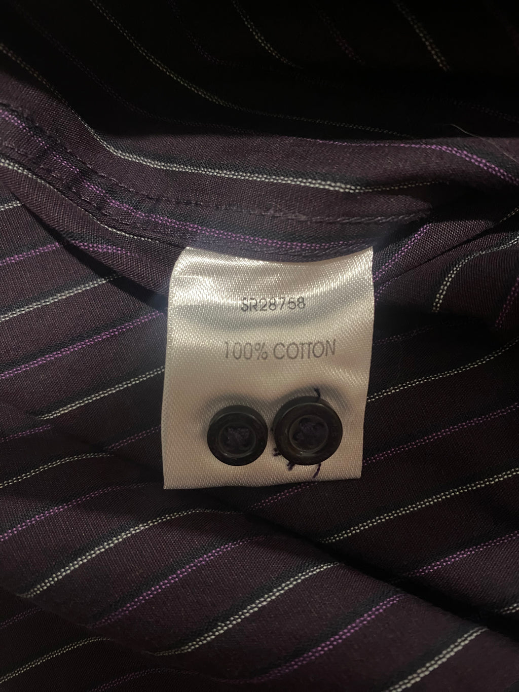 Ben Sherman Purple Striped L/S Shirt