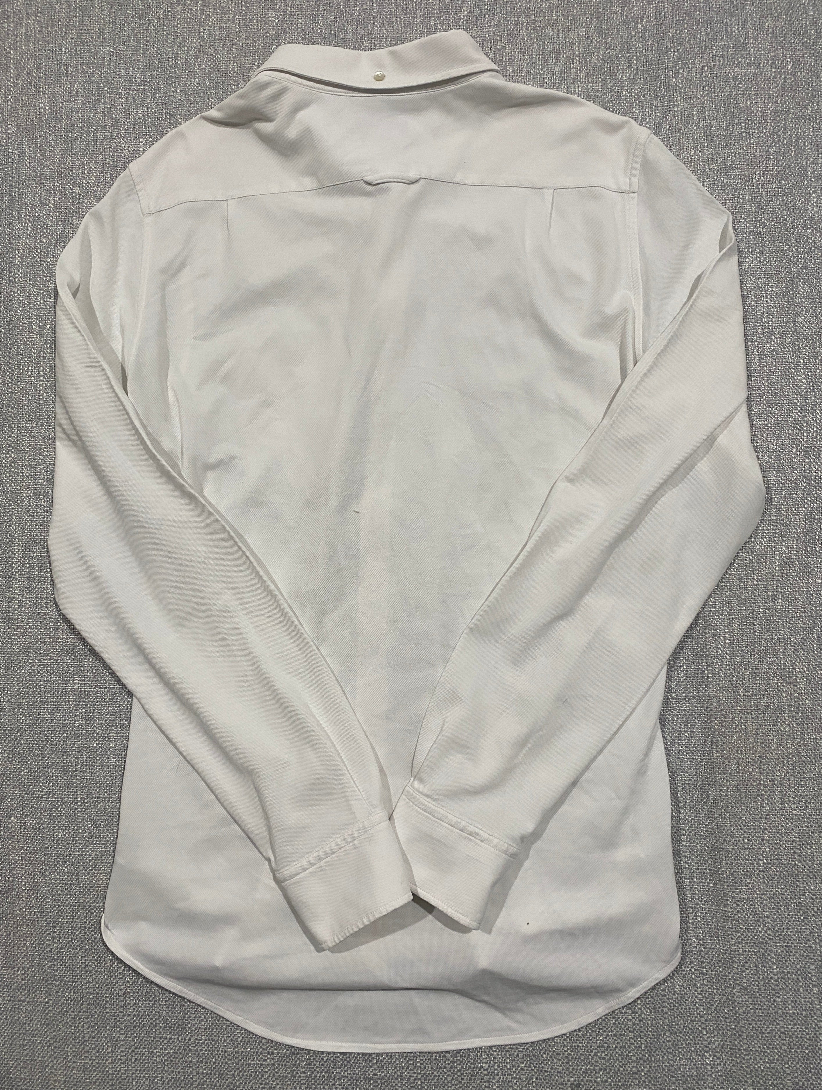 GANT Tech Prep Fitted White Button-Down Shirt