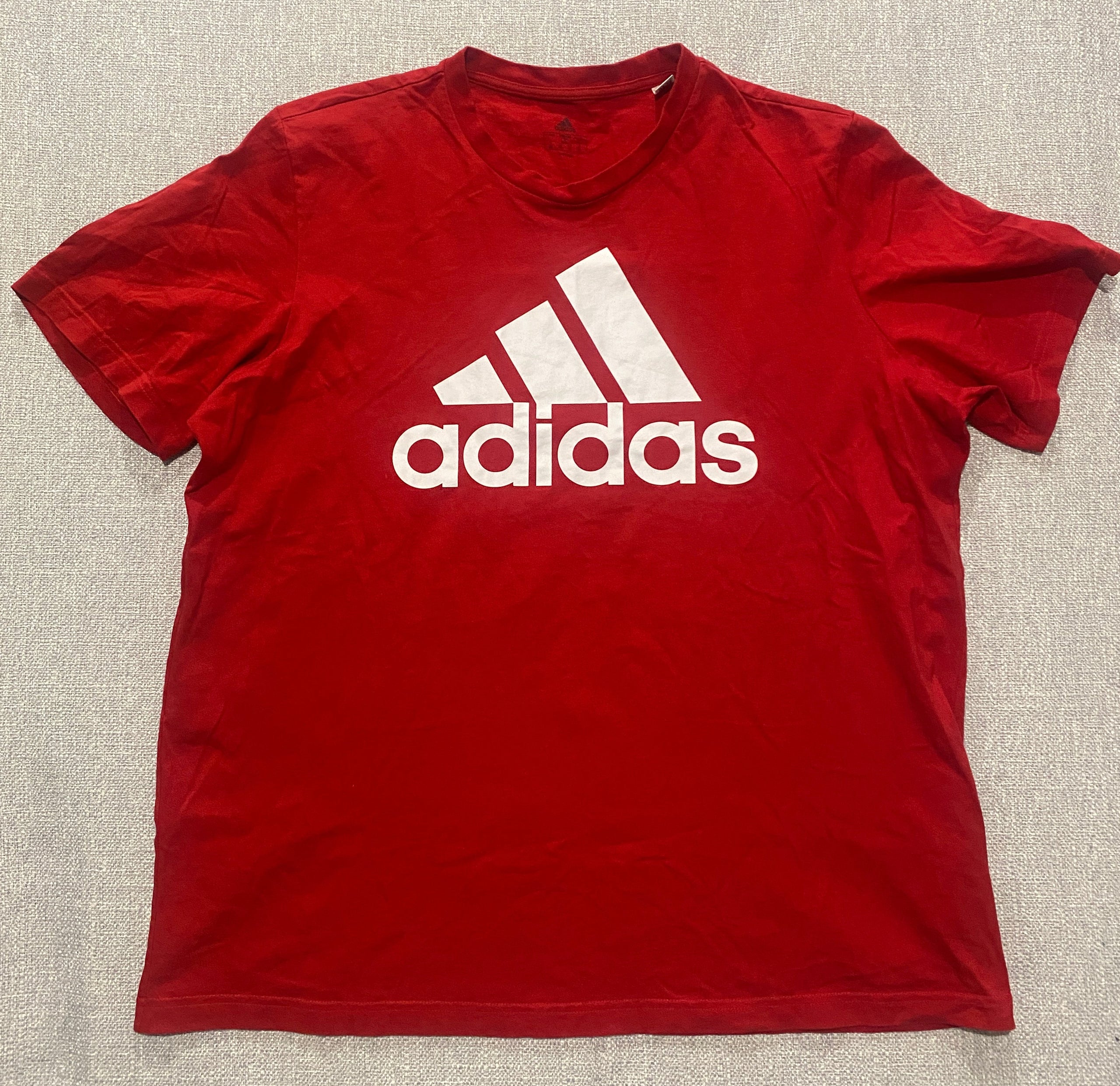 Adidas Red Logo Tee