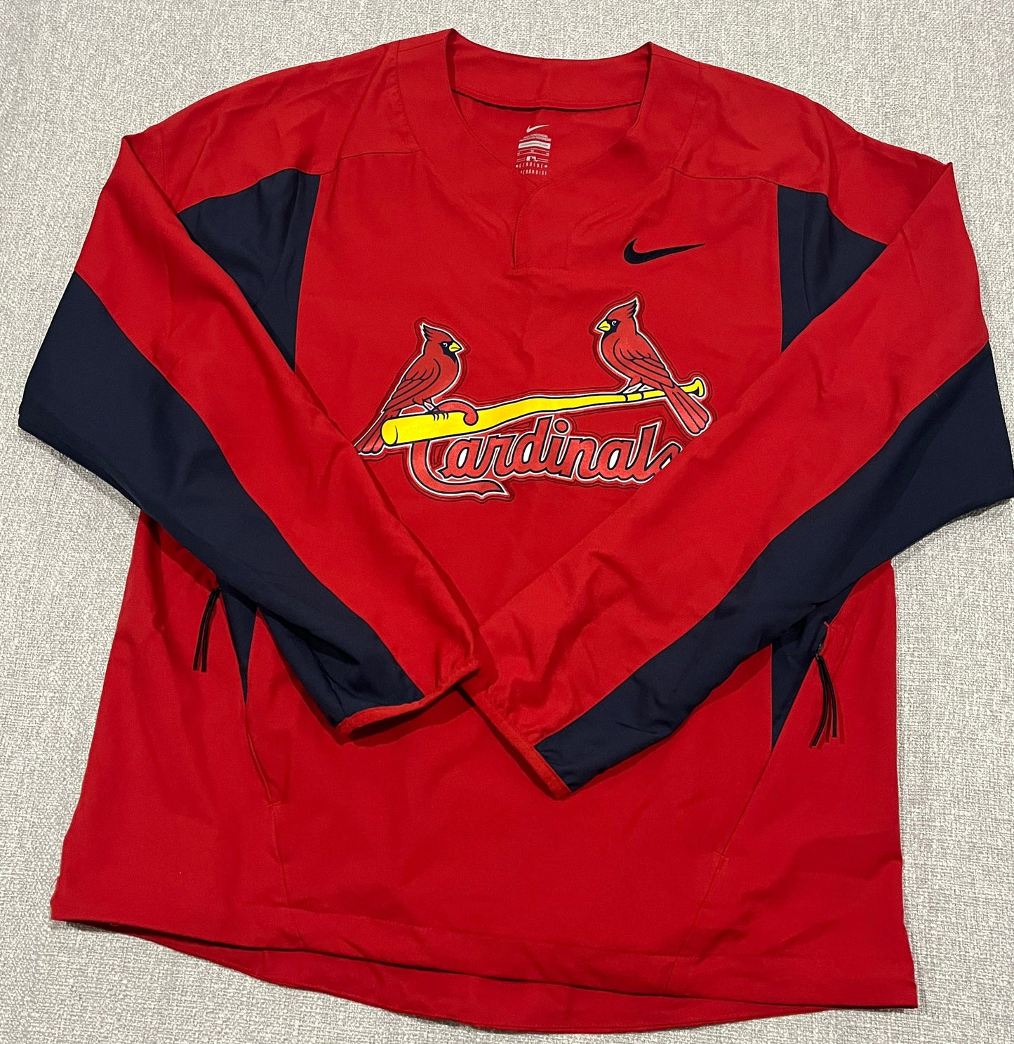 Nike St Louis Cardinals MLB Pullover Jacket Windbreaker Red Mens Medium