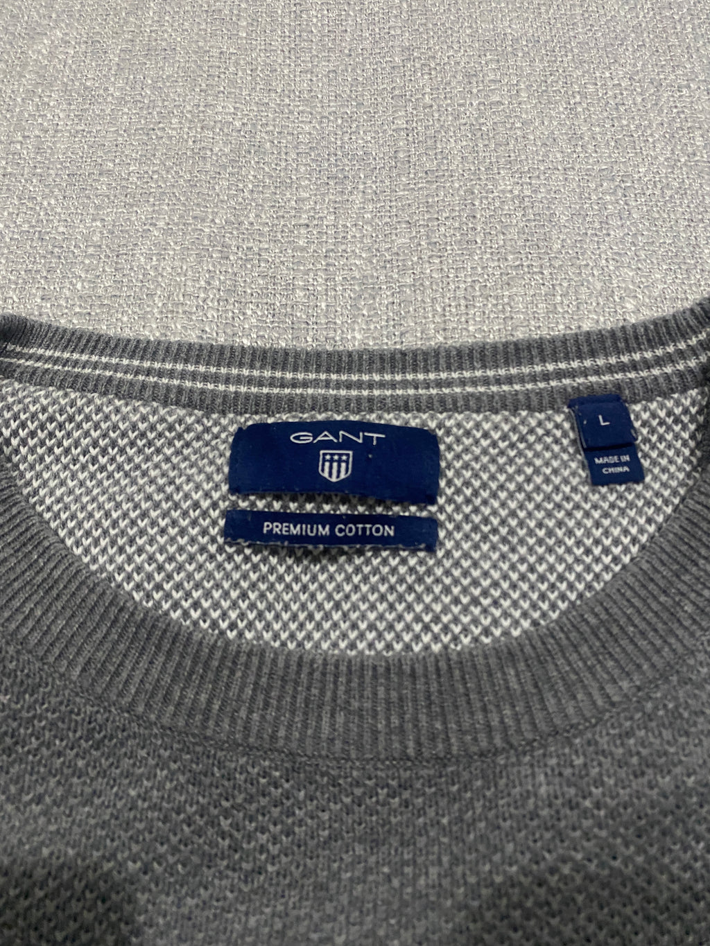 GANT Premium Cotton Men's Sweater - Size L