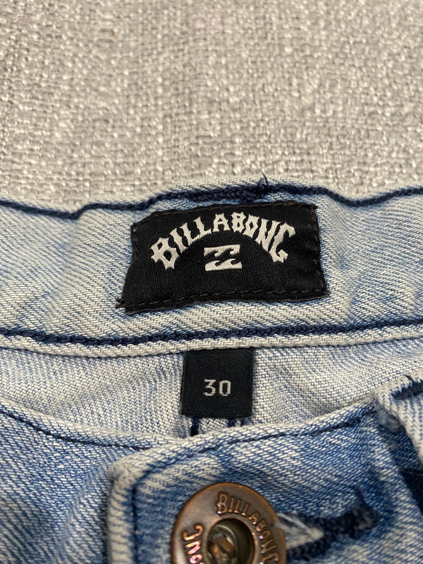 Billabong Carpenter Denim Shorts Men’s Size 30 Light Blue Stretch Workwear