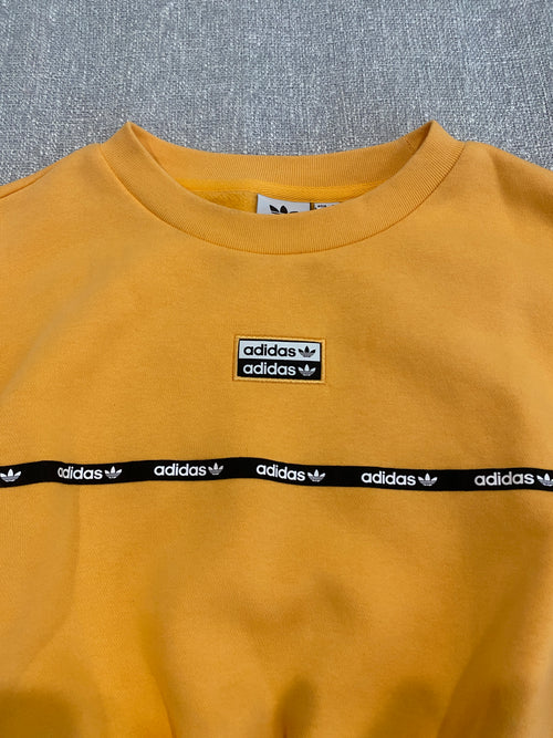 Adidas Originals Micro Tape Crop Crew Sweatshirt