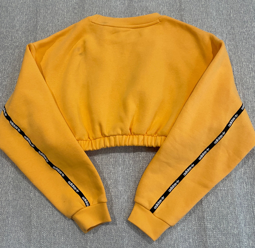 Adidas Originals Micro Tape Crop Crew Sweatshirt