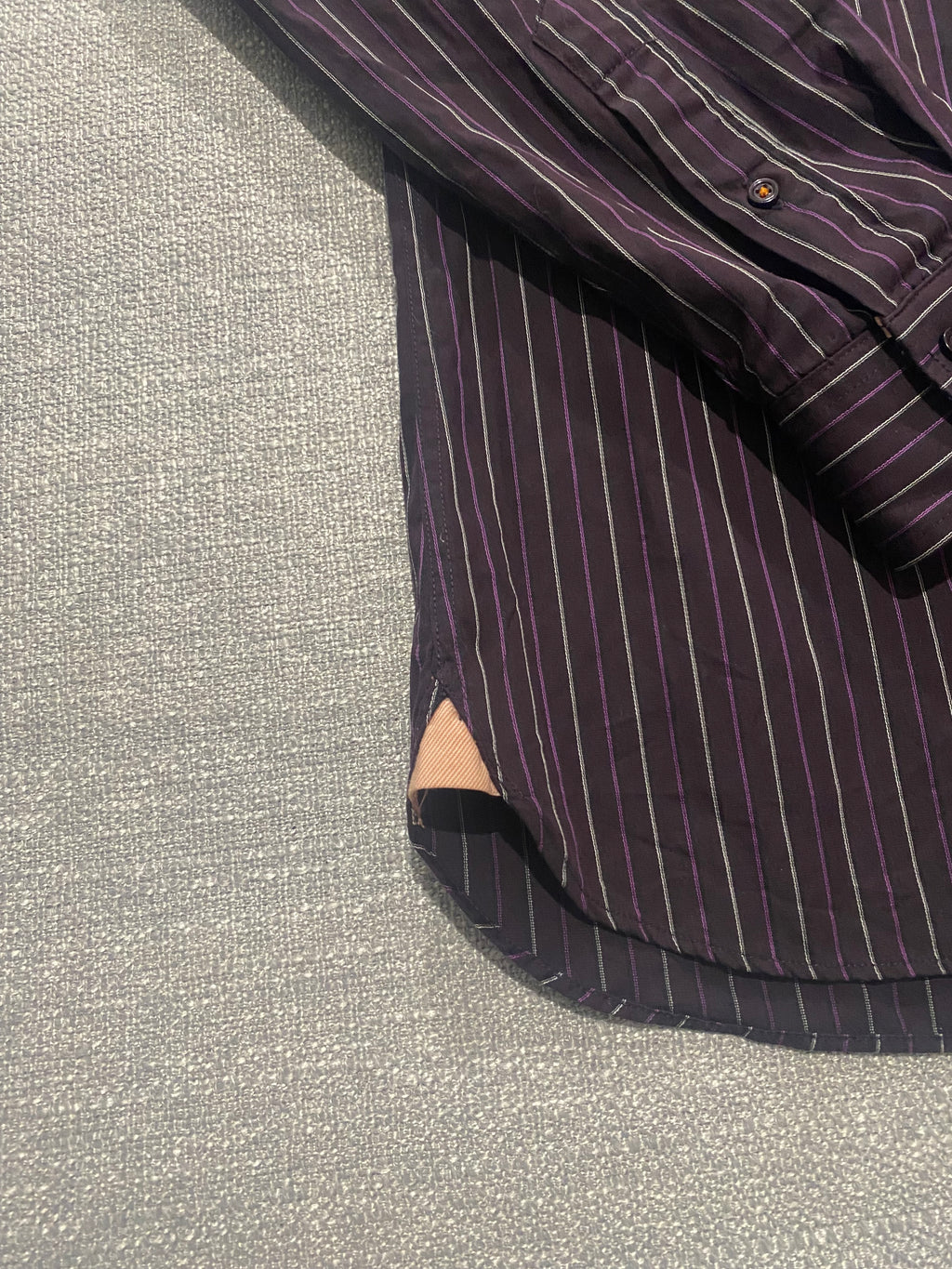 Ben Sherman Purple Striped L/S Shirt