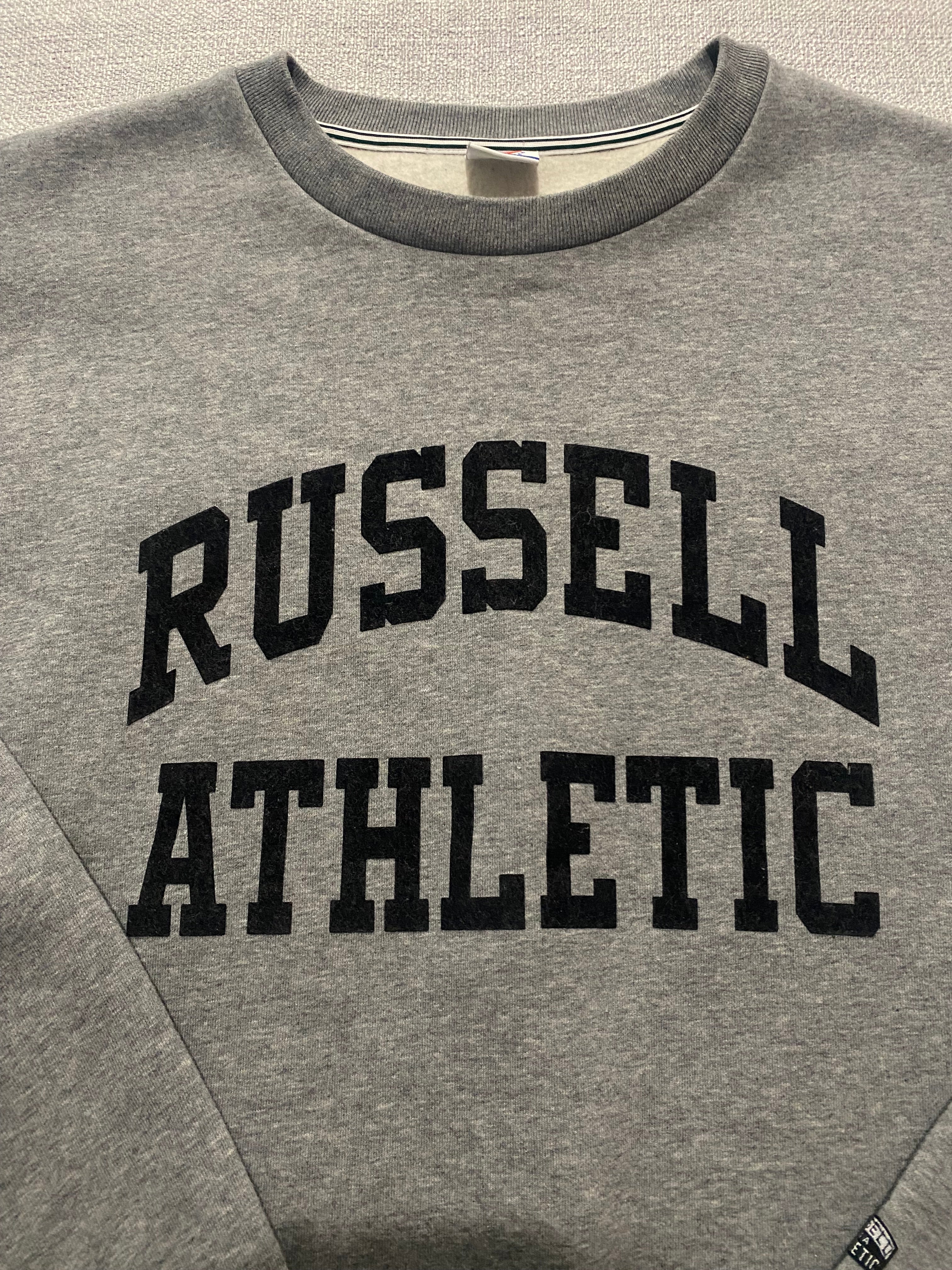 Russell Athletic Grey Fleece Crewneck Sweater