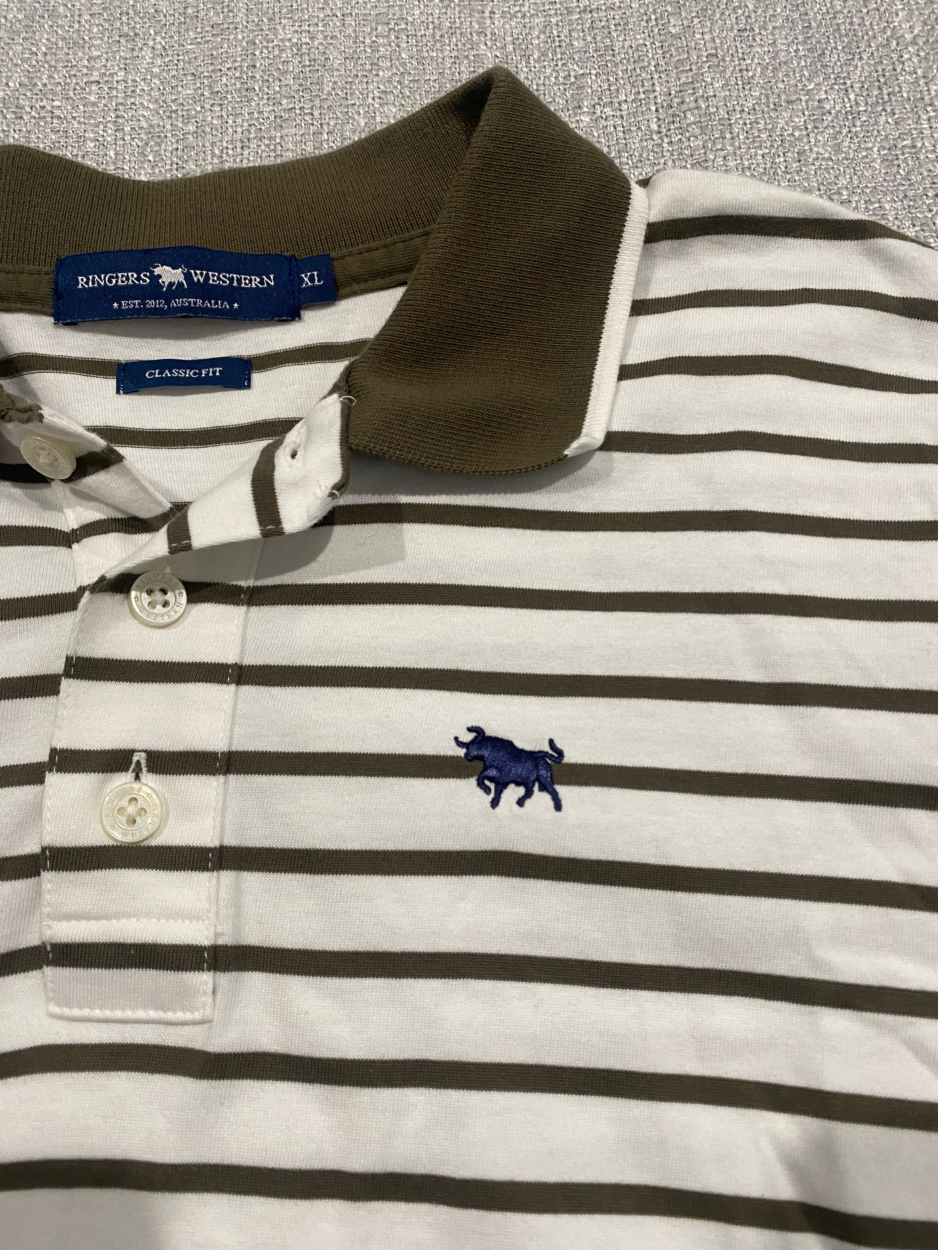 Ringers Western Classic Fit Striped Polo Shirt