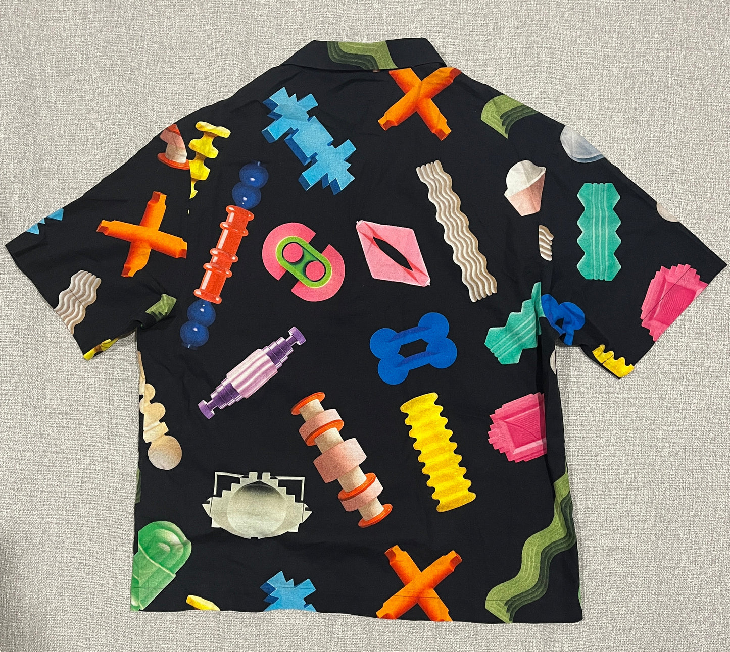 Edwin Modular Shirt SS Men’s Large Abstract Print Short Sleeve Shirt