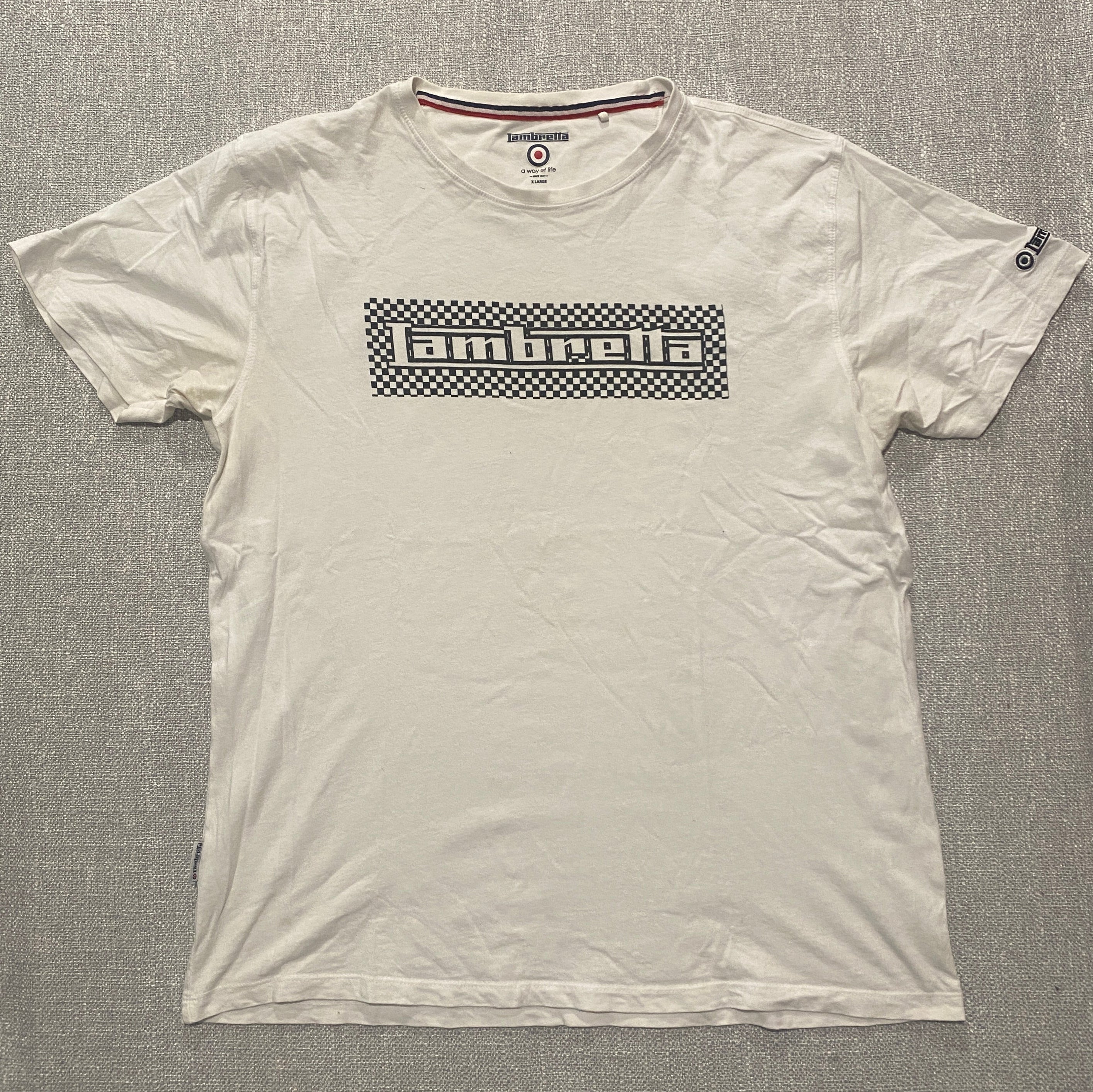 Lambretta Graphic White Tee