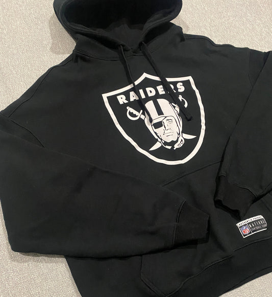 NFL Las Vegas Raiders Hoodie Black Pullover Men’s Size S
