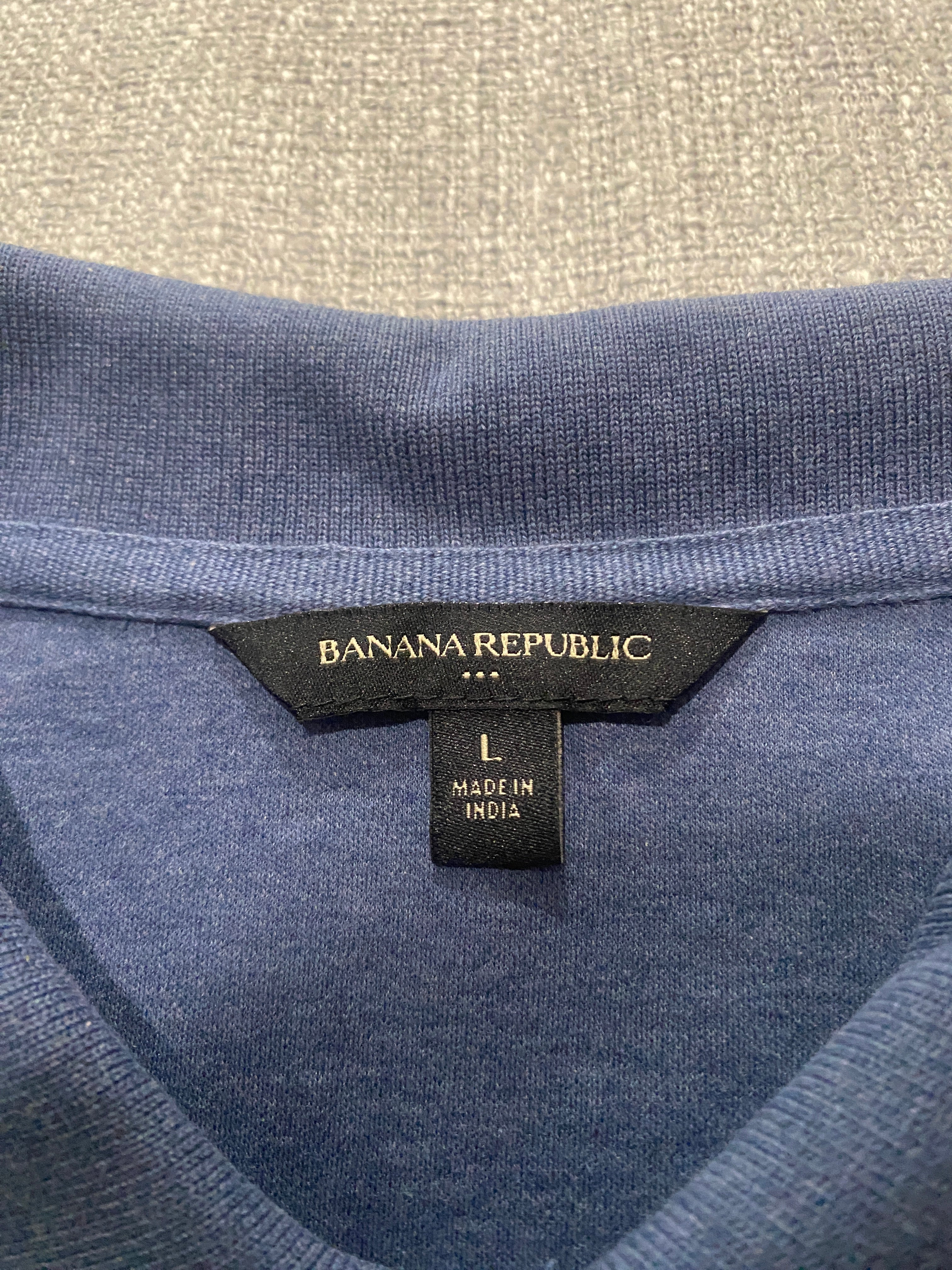 Banana Republic Mens Blue Polo Shirt