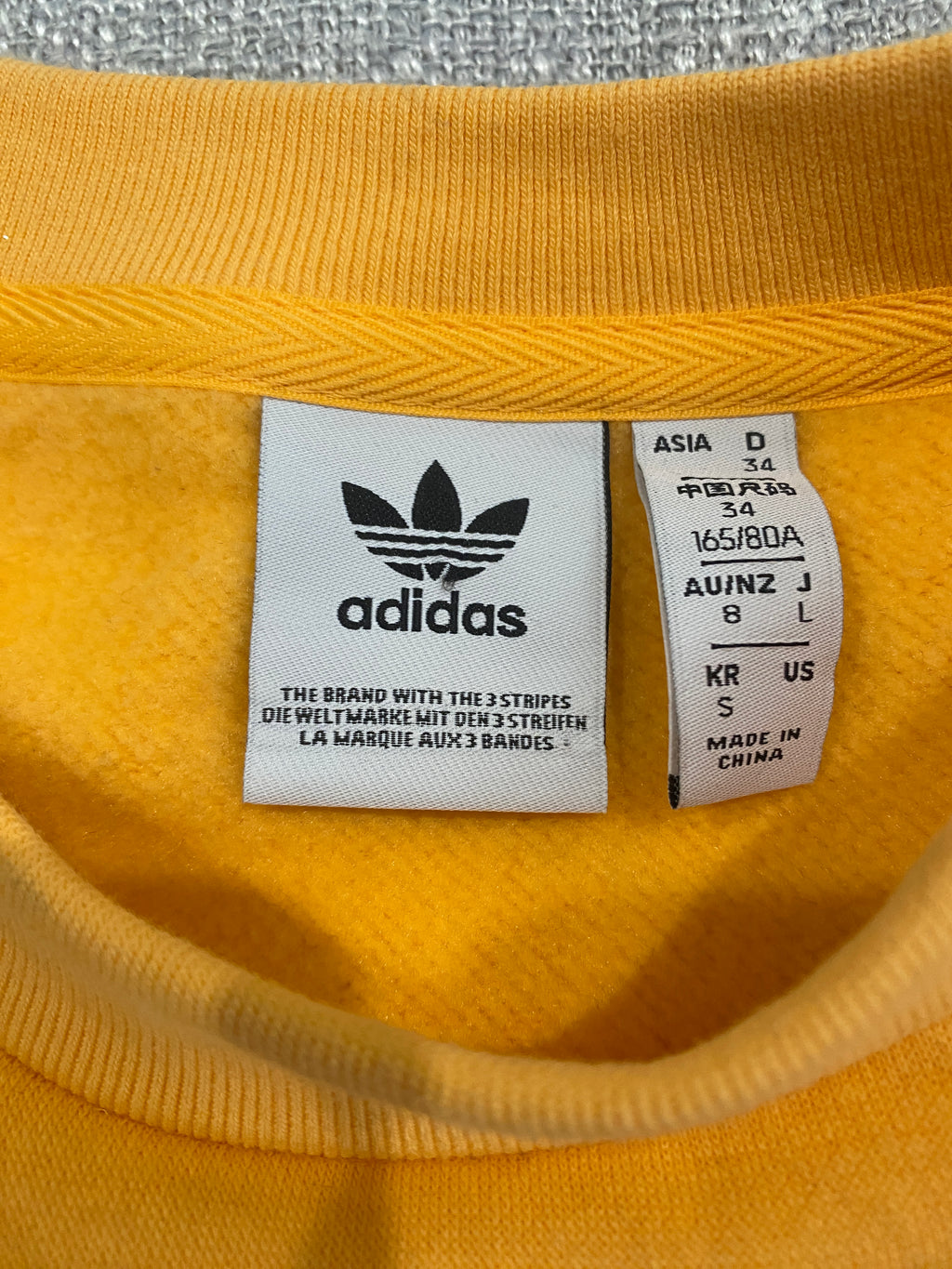 Adidas Originals Micro Tape Crop Crew Sweatshirt