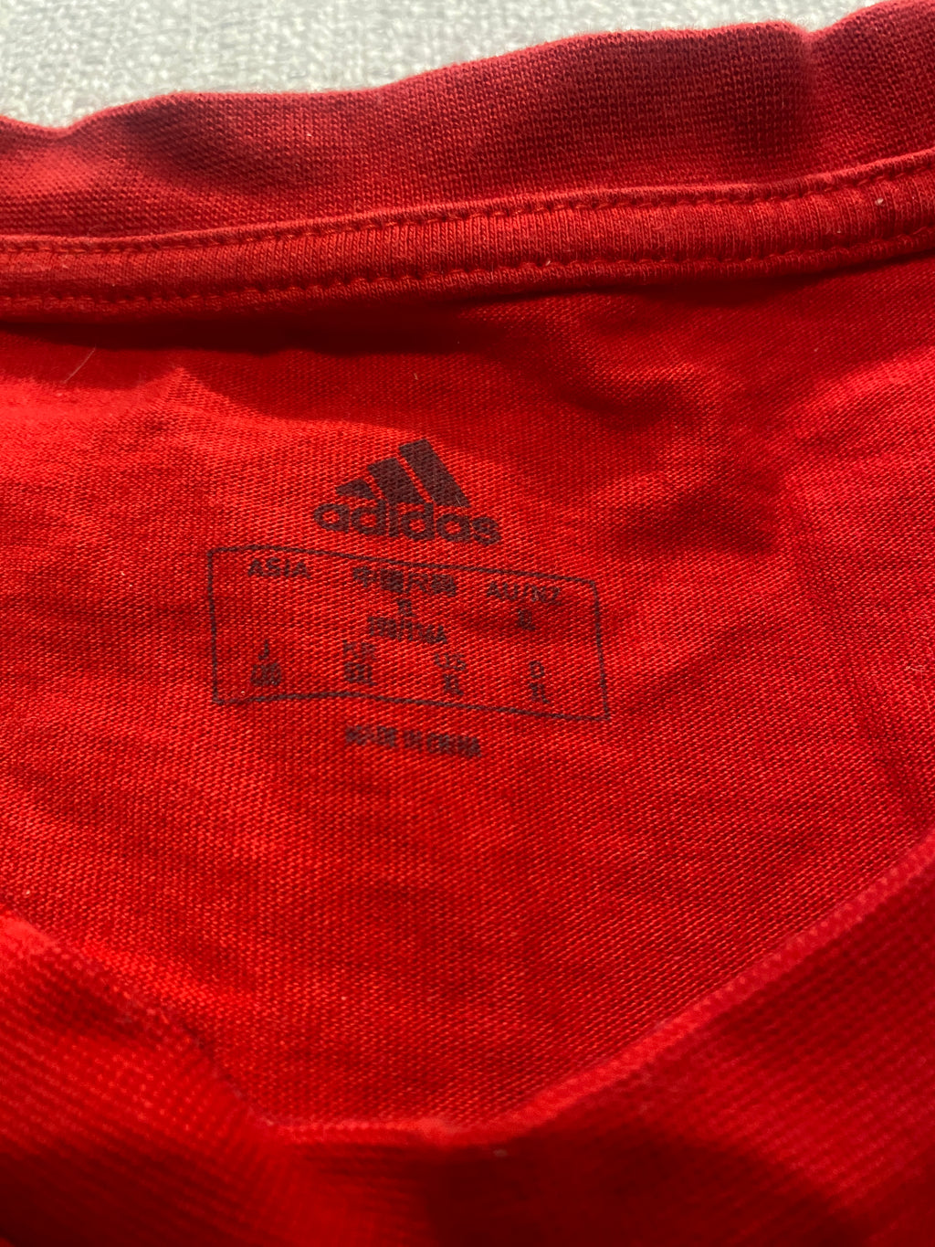 Adidas Red Logo Tee