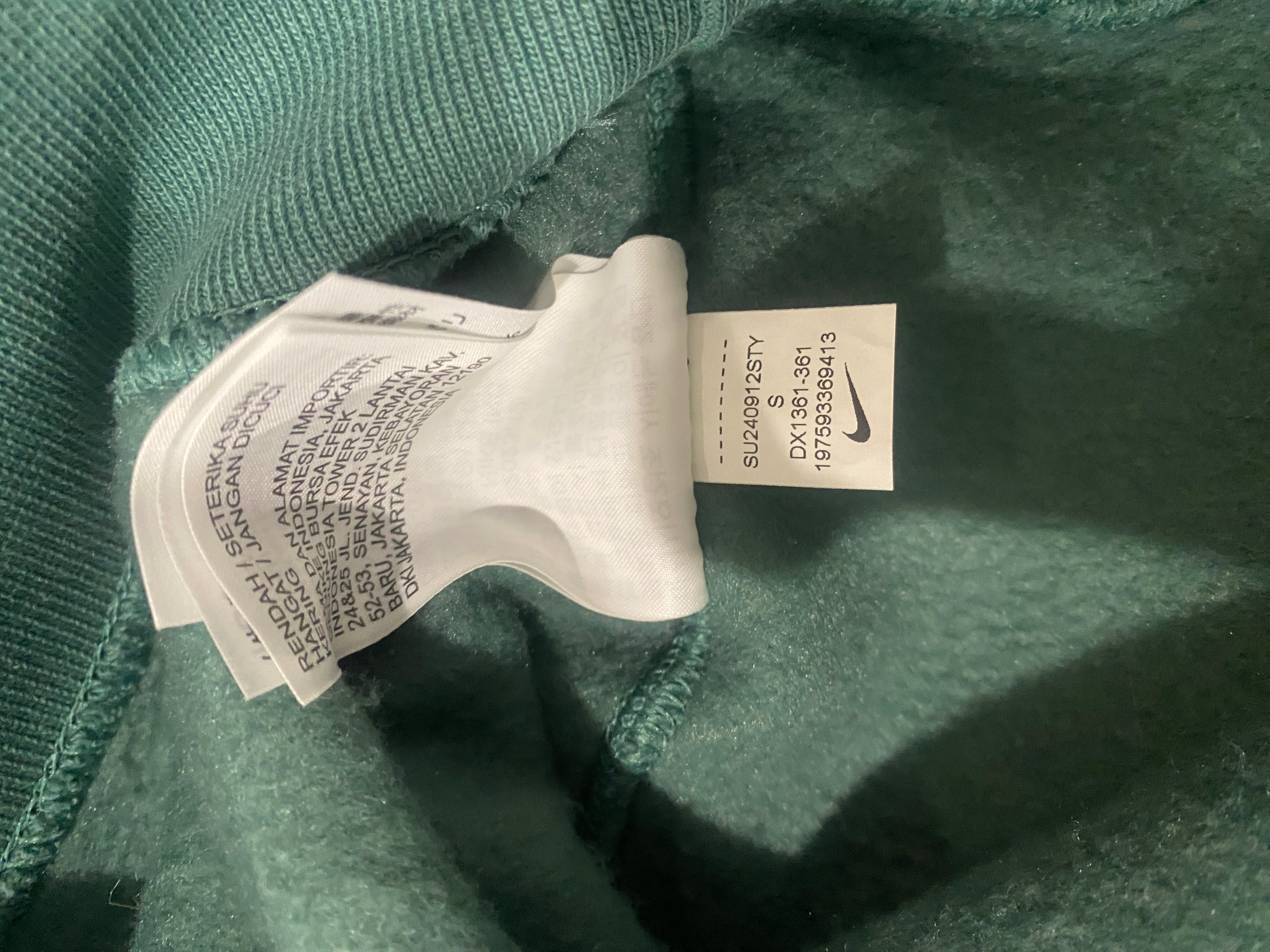 Nike Green Crewneck Sweatshirt