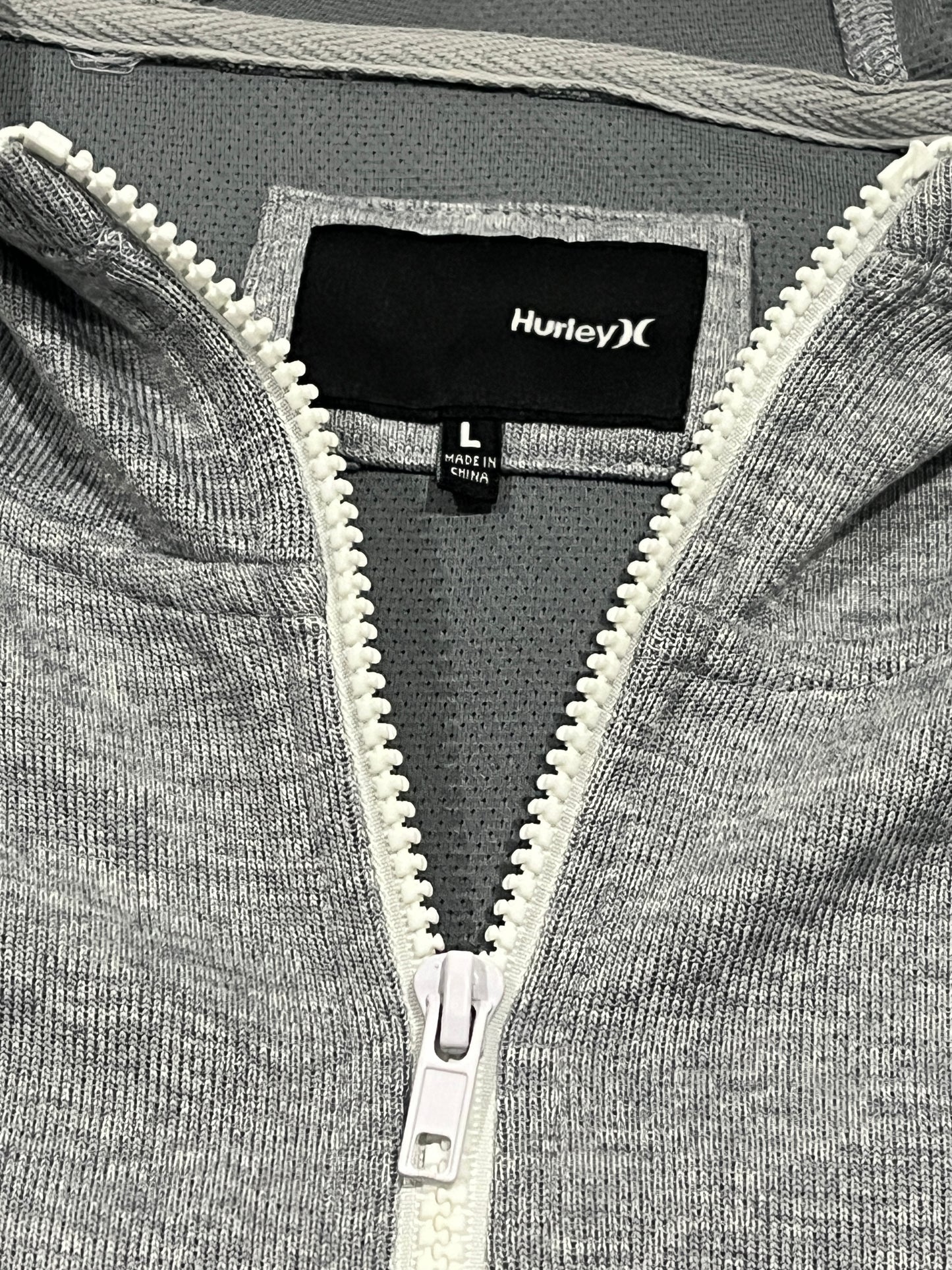 Hurley Dri-FIT Womens Full Zip Hoodie Grey Activewear Jacket Size Large L