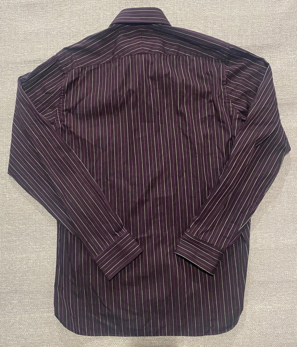 Ben Sherman Purple Striped L/S Shirt
