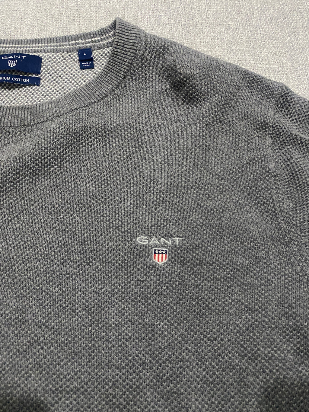 GANT Premium Cotton Men's Sweater - Size L