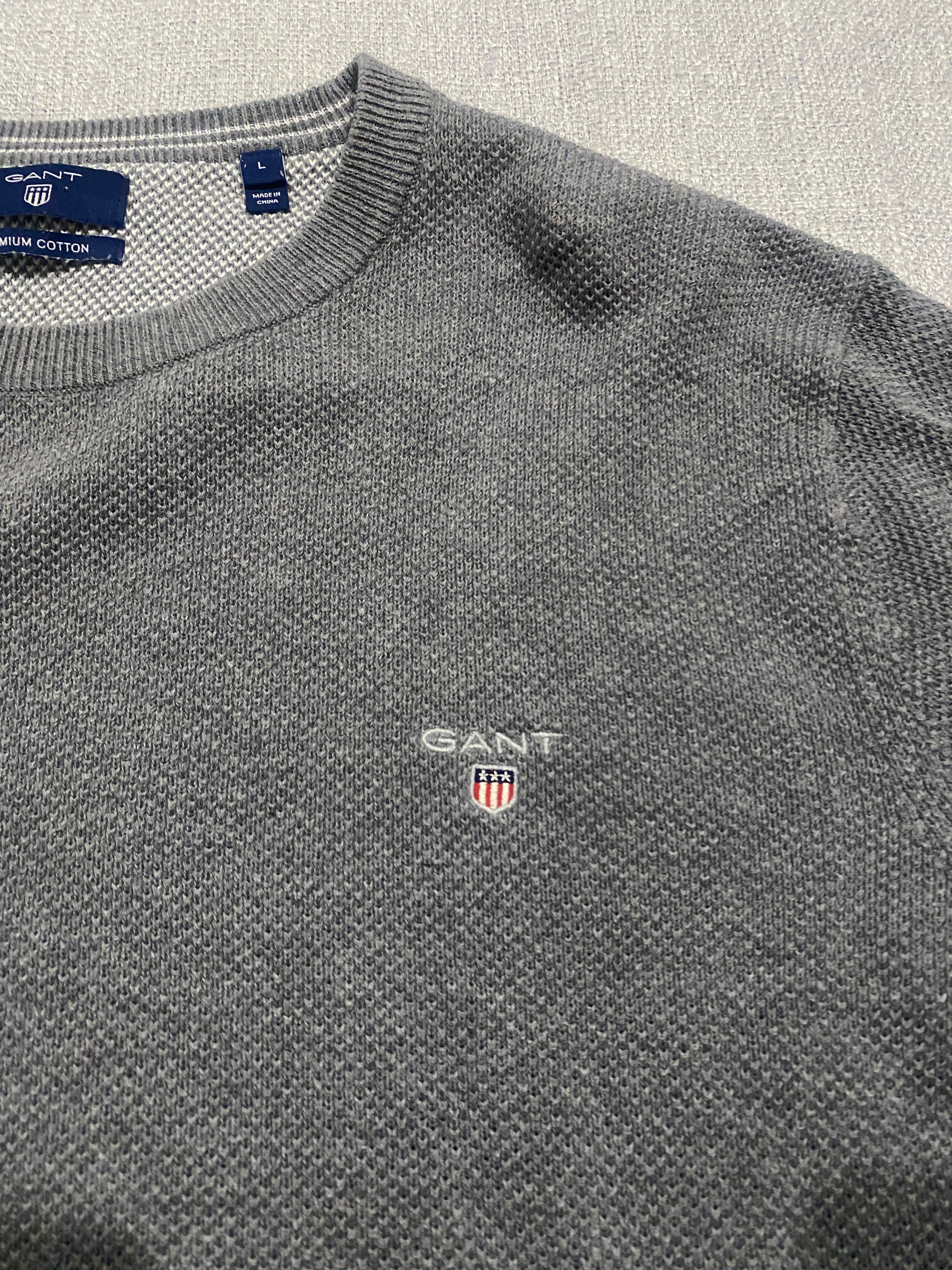 GANT Premium Cotton Men's Sweater - Size L