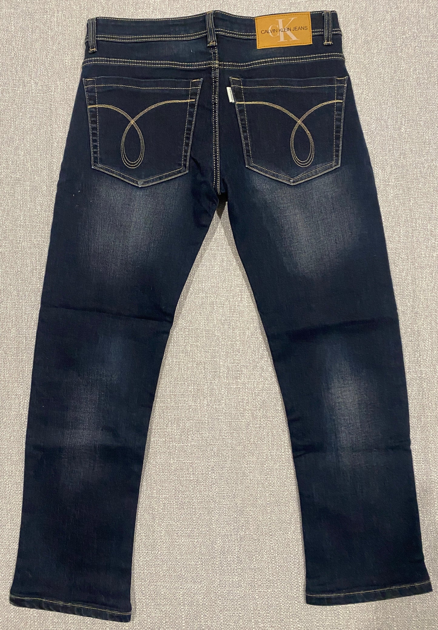 Calvin Klein Jeans Men’s 30 Dark Wash Blue Straight Leg