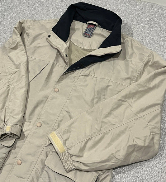 Thomas Cook VenturLite Waterproof Jacket Mens M Beige Outdoor Hiking Teflon Coat