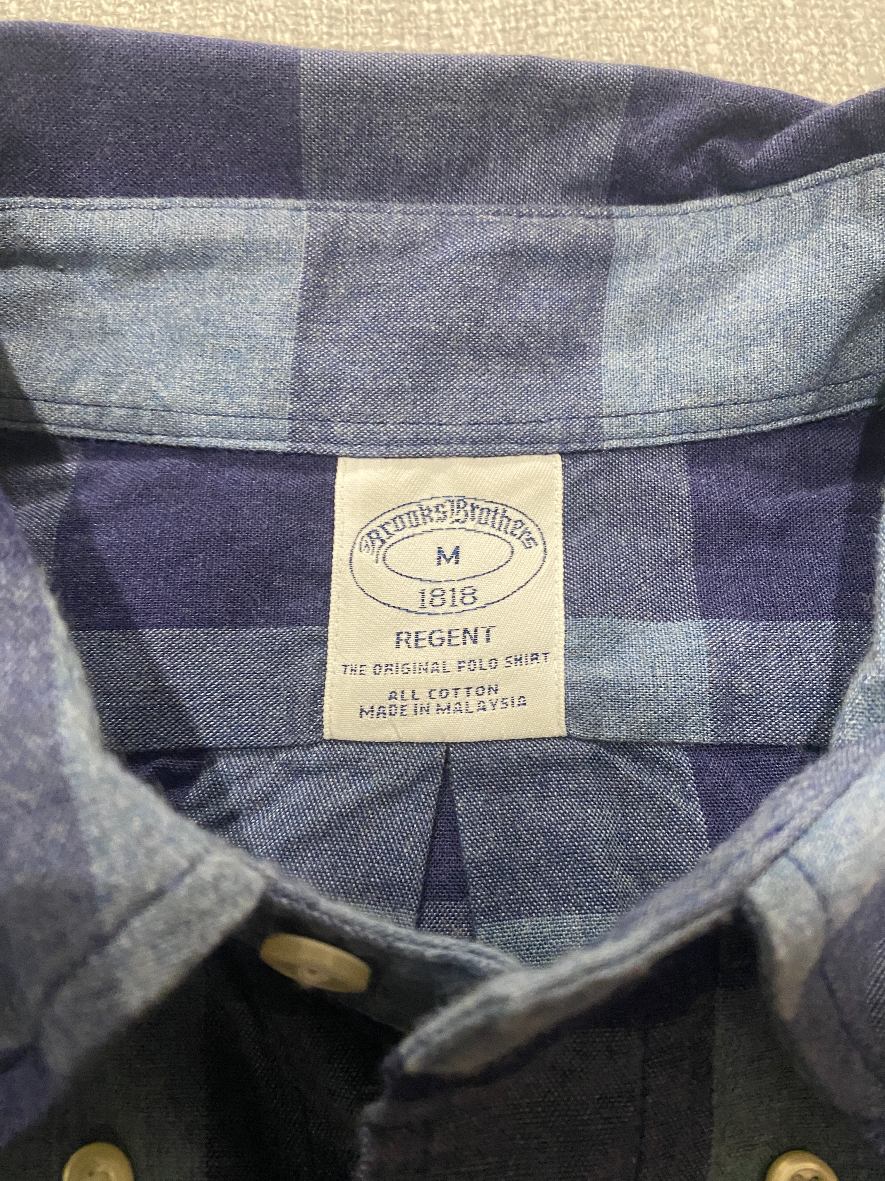 Brooks Brothers Regent Blue Checkered Shirt